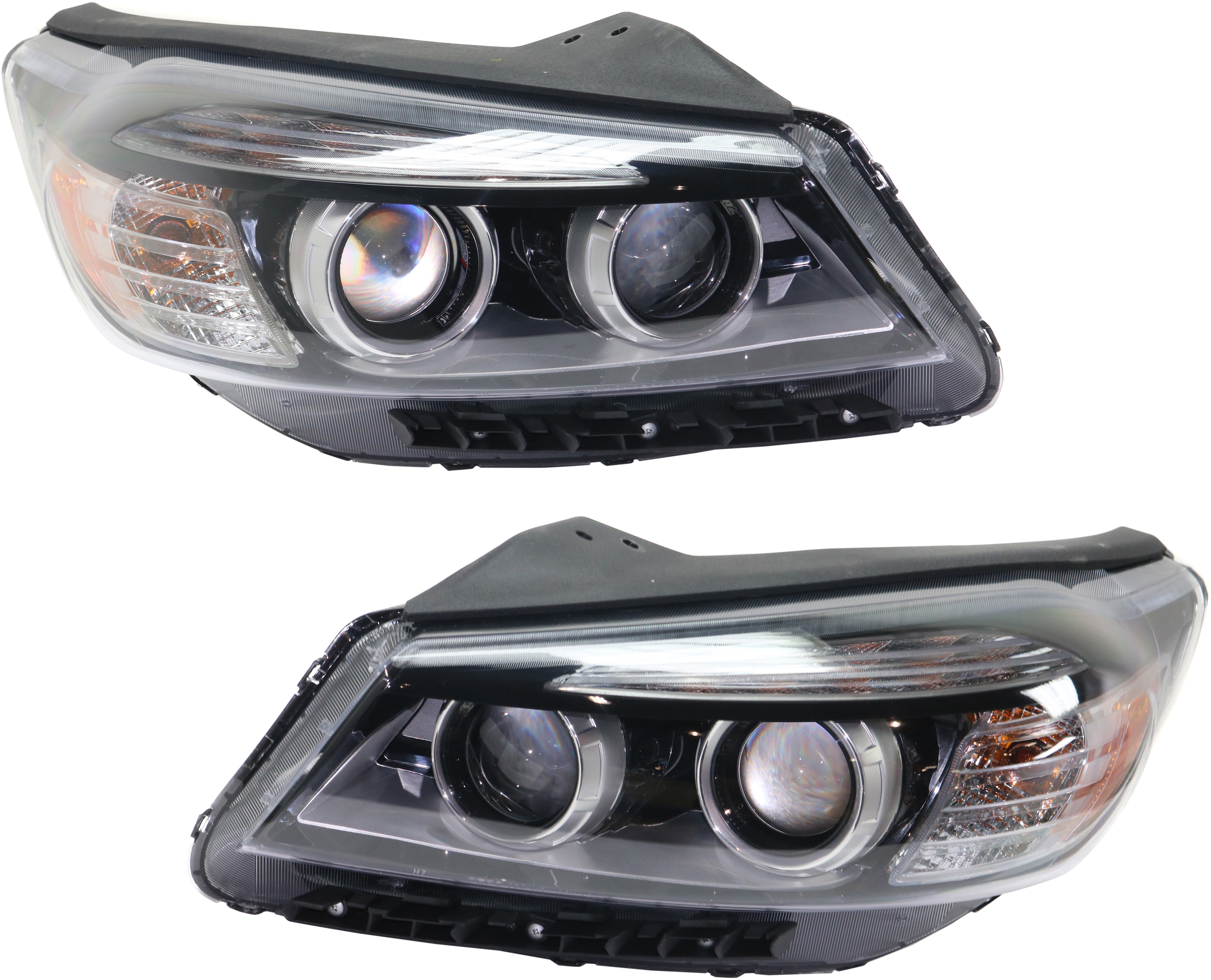 AM SORENTO 16-18 HEAD LAMP RH AND LH Set of 2 Assembly HID Xenon with HID Kit w o Adaptive Headlights SKU SET RK10010019 Partslink KI2503193 KI2502193 OEM 92102C6110-92101C6110