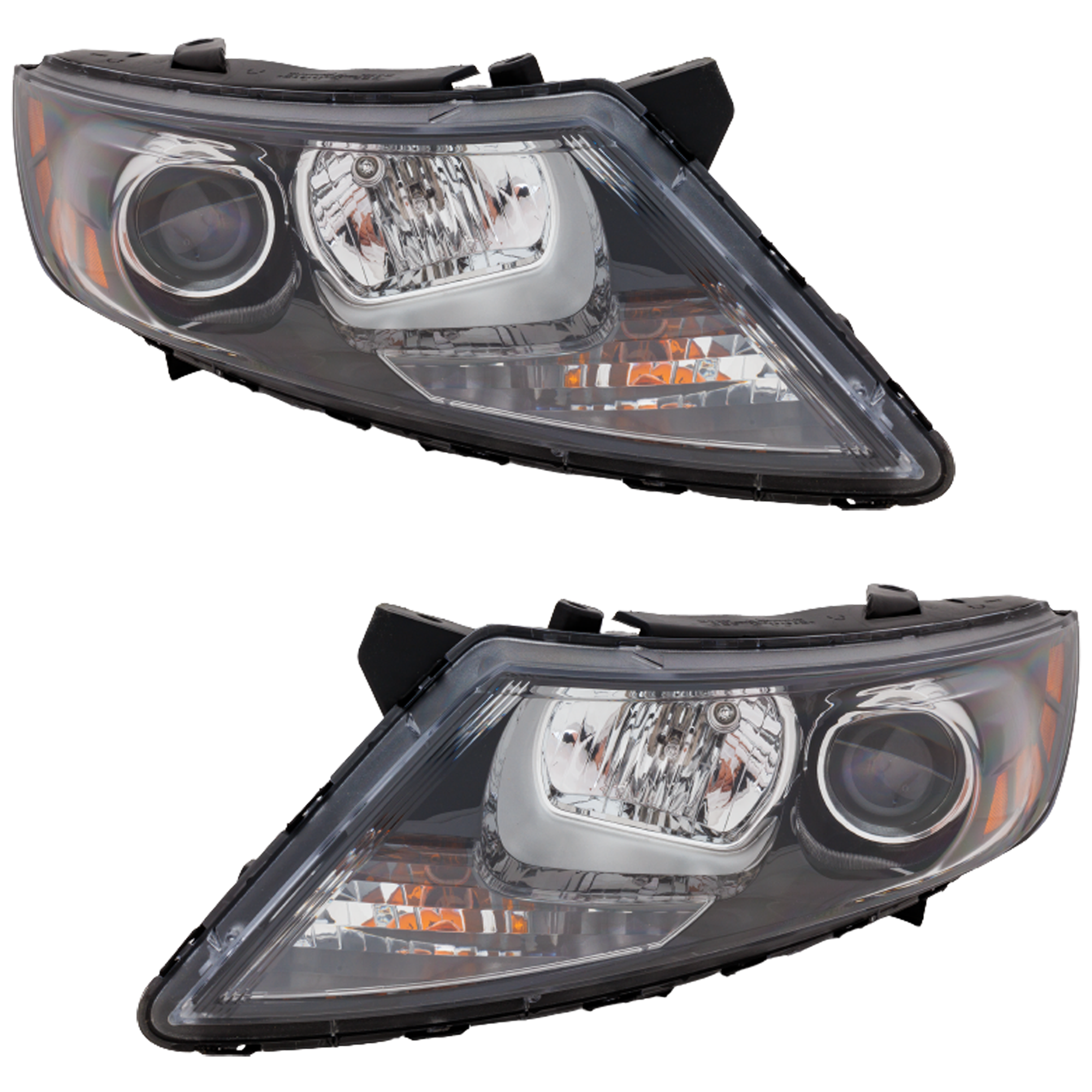 AM OPTIMA 11-11 HEAD LAMP RH AND LH Assembly HID Xenon w HID Kit Exc. Hybrid Models Korea Built Vehicle SKU SET RK10010029 Partslink KI2502231 KI2503231 OEM 921012T110-921022T110