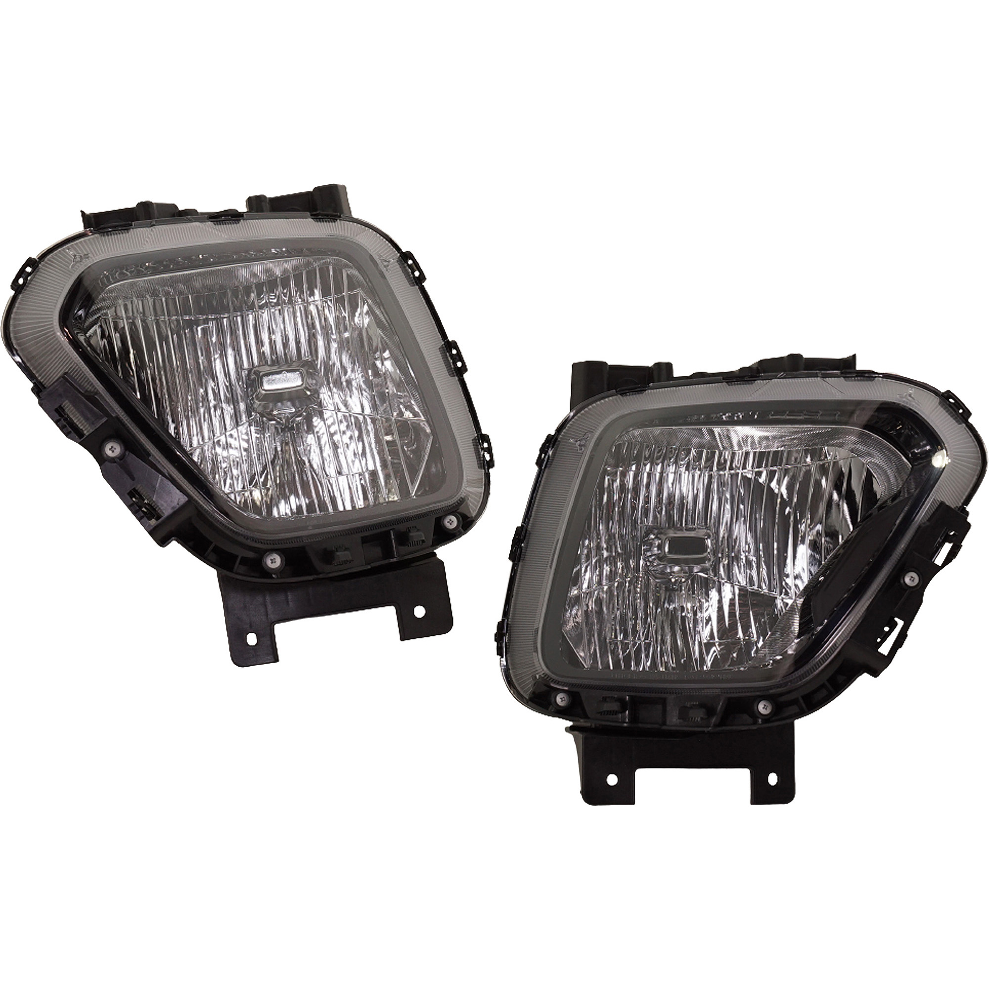 AM SOUL 20-22 HEAD LAMP RH AND LH Assembly Halogen GT Line LX S X Line Models CAPA SKU SET RK10010033Q Partslink KI2502237C KI2503237C OEM 92101K0040-92102K0040