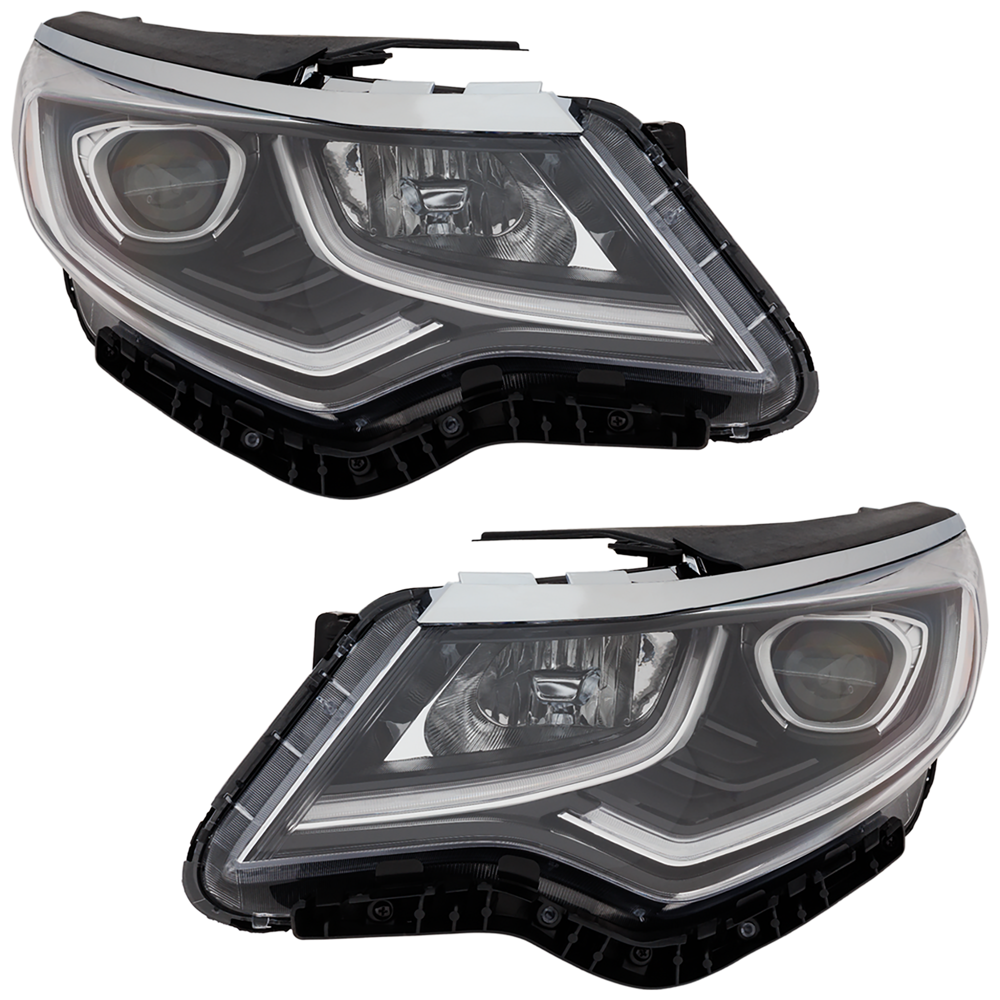 AM OPTIMA 19-20 HEAD LAMP RH AND LH Assembly Halogen USA Built Vehicle w Daytime Running Light Exc. Hybrid Plug In Models CAPA SKU SET RK10010035Q Partslink KI2503232C KI2502232C OEM 92102D5500-92101D5500