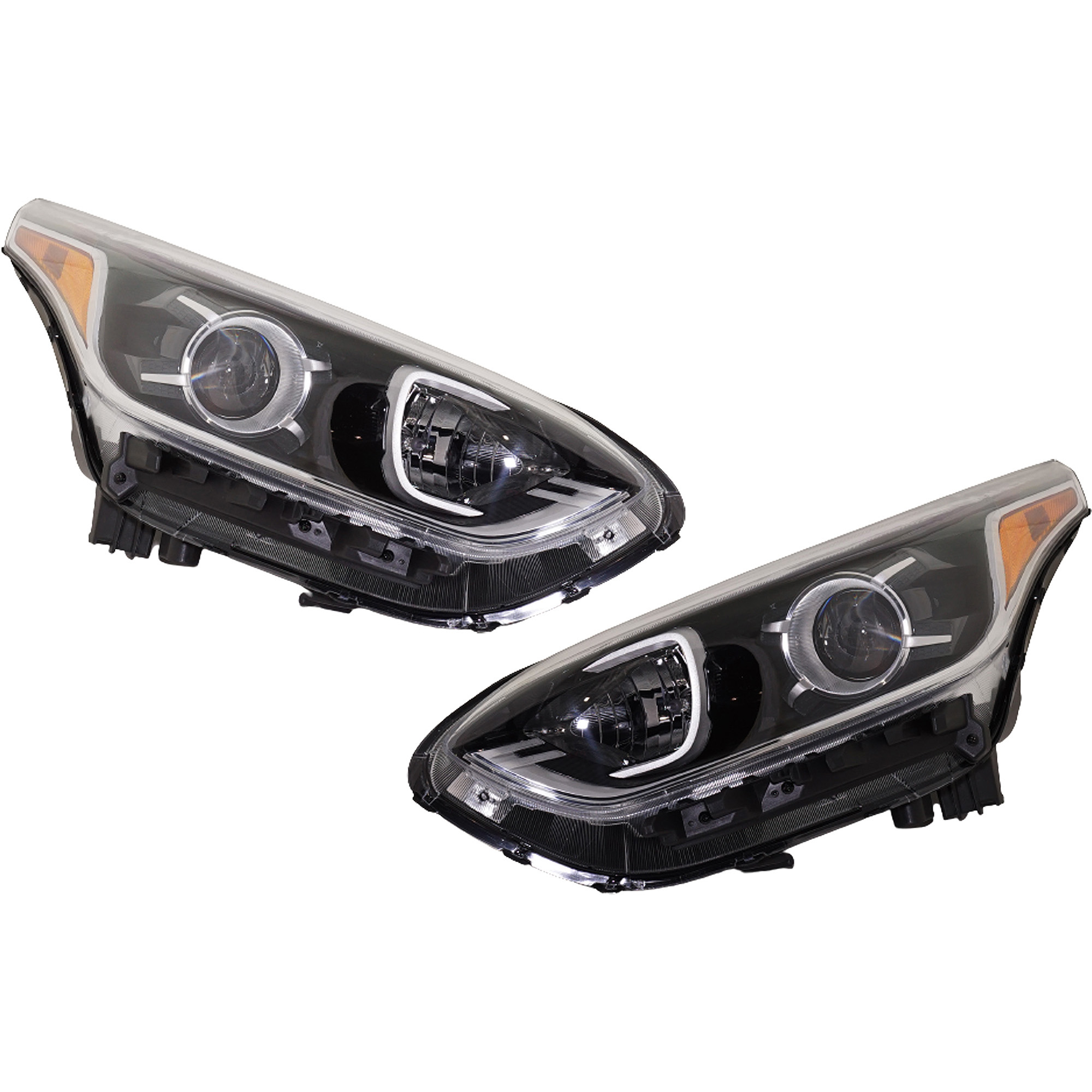 AM FORTE 19-21 HEAD LAMP RH AND LH Assembly Halogen FE LXS Model Sedan CAPA SKU SET RK10010039Q Partslink KI2503230C KI2502230C OEM 92102M7000-92101M7000