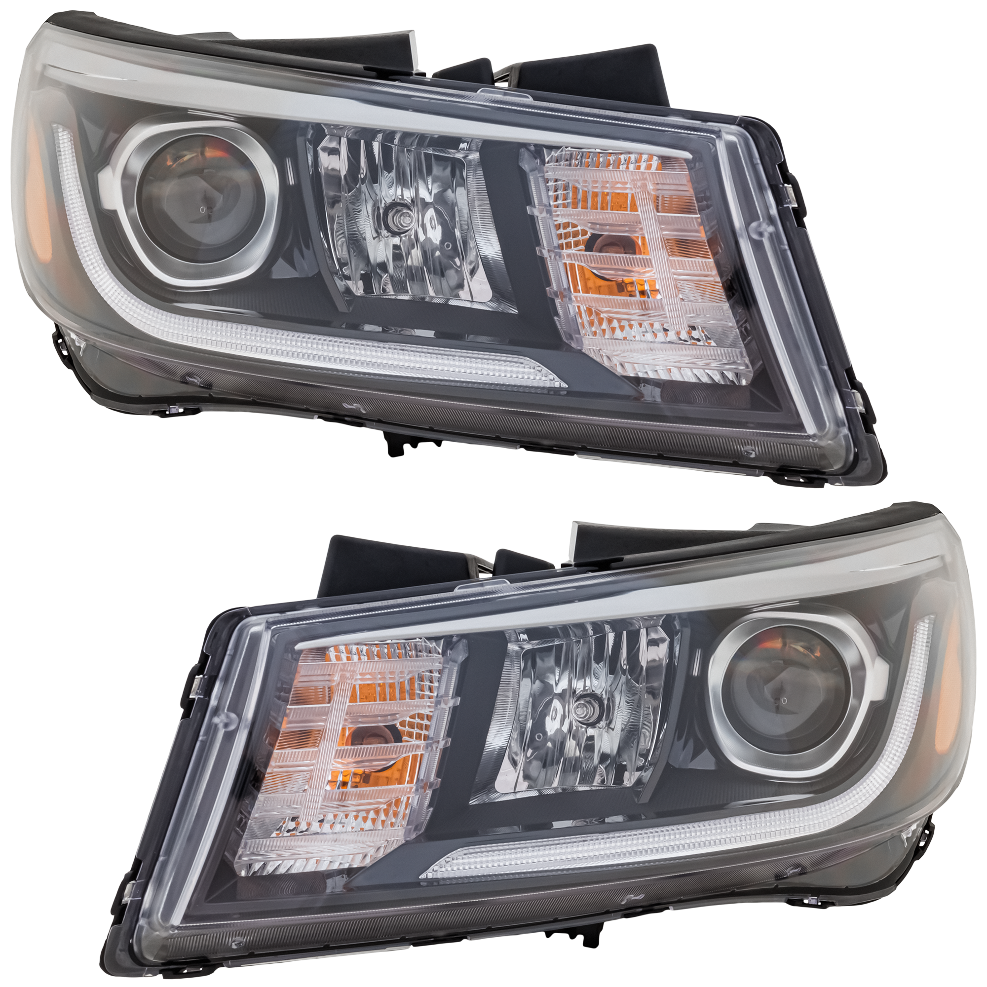 AM SEDONA 19-21 HEAD LAMP RH AND LH Assembly Halogen w o LED Position Light CAPA SKU SET RK10010061Q Partslink KI2503238C KI2502238C OEM 92102A9630-92101A9630