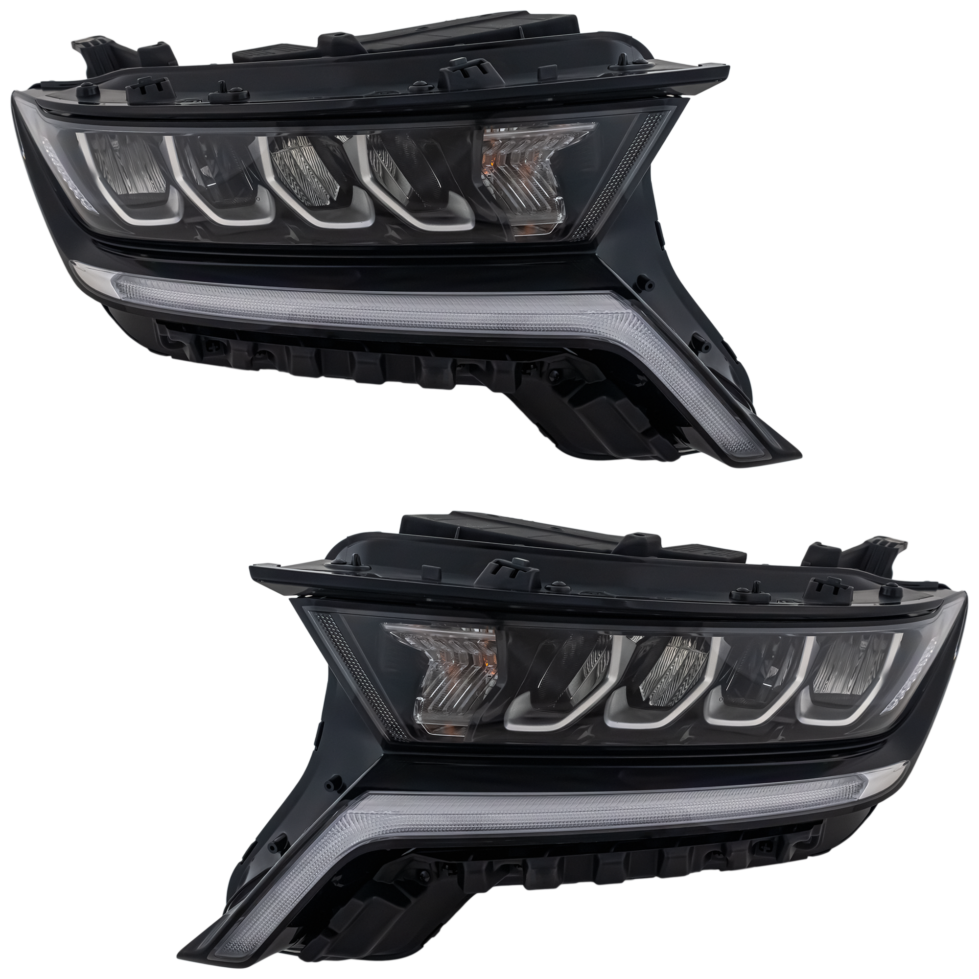 AM SORENTO 21-23 HEAD LAMP RH AND LH Assembly LED w Multi Focus Reflector w o Integrated Daytime Running Light Sport Model SKU SET RK10010089A Partslink KI2503252 KI2502252 OEM 92102R5020-92101R5020