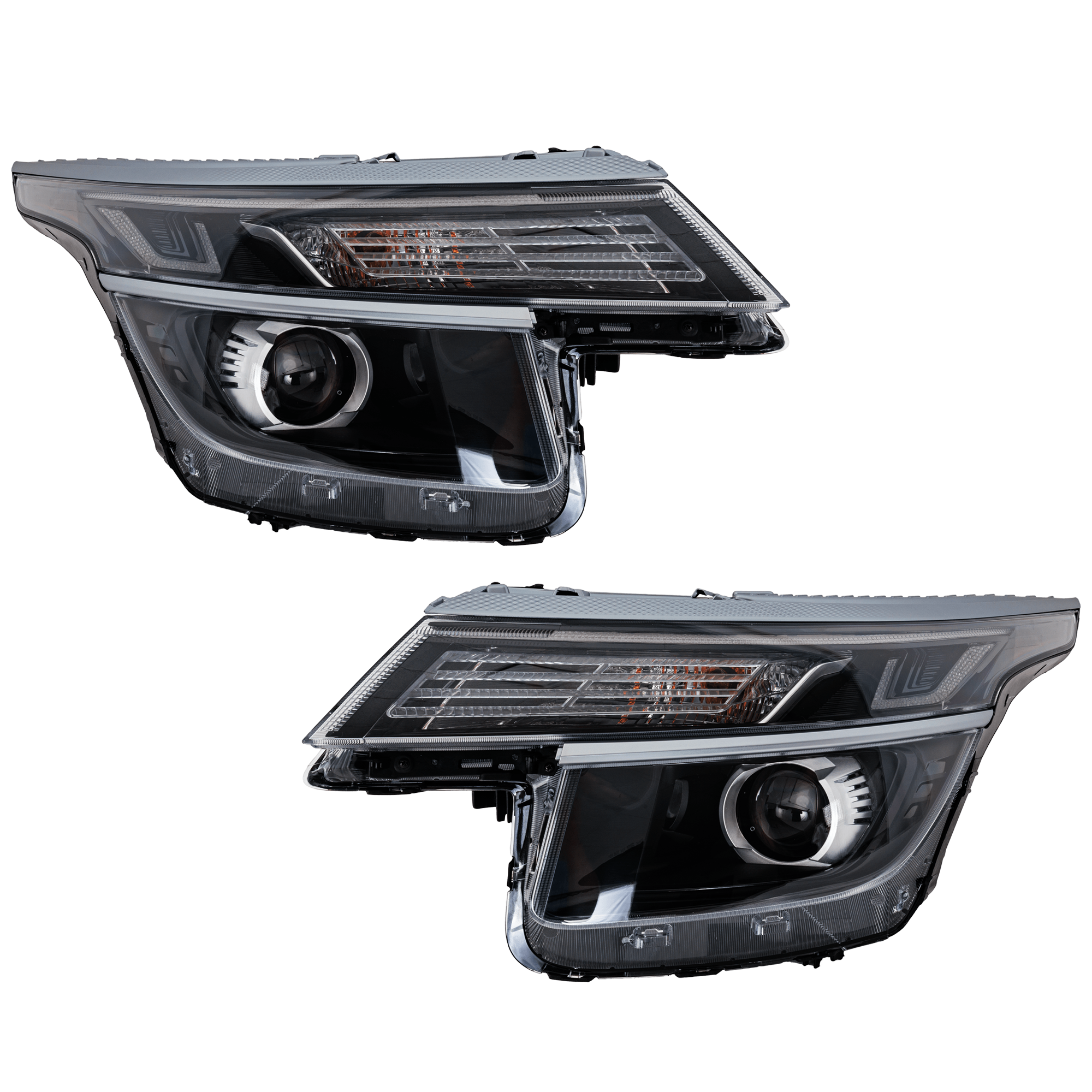 AM SELTOS 21-23 HEAD LAMP RH AND LH Assembly Halogen EX EX Premium Nightfall Edition S Models w LED Daytime Running Light CAPA SKU SET RK10010099AQ Partslink KI2502247C KI2503247C OEM 92101Q5130-92102Q5130