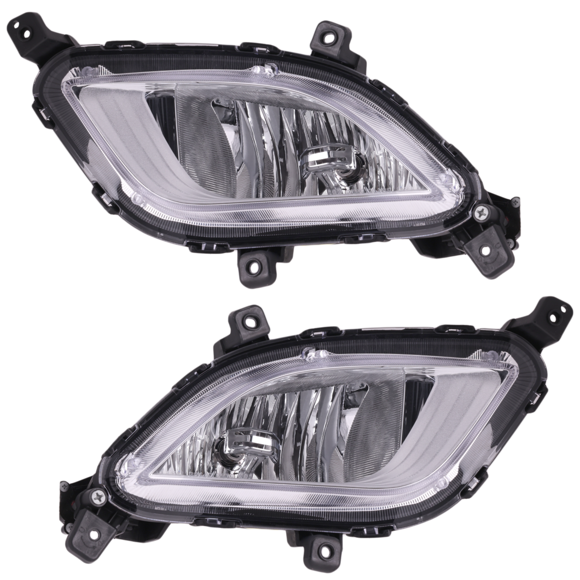 AM FORTE 17-18 FOG LAMP RH AND LH Assembly Sedan CAPA SKU SET RK10750023Q Partslink KI2593156C KI2592156C OEM 92202B0500-92201B0500