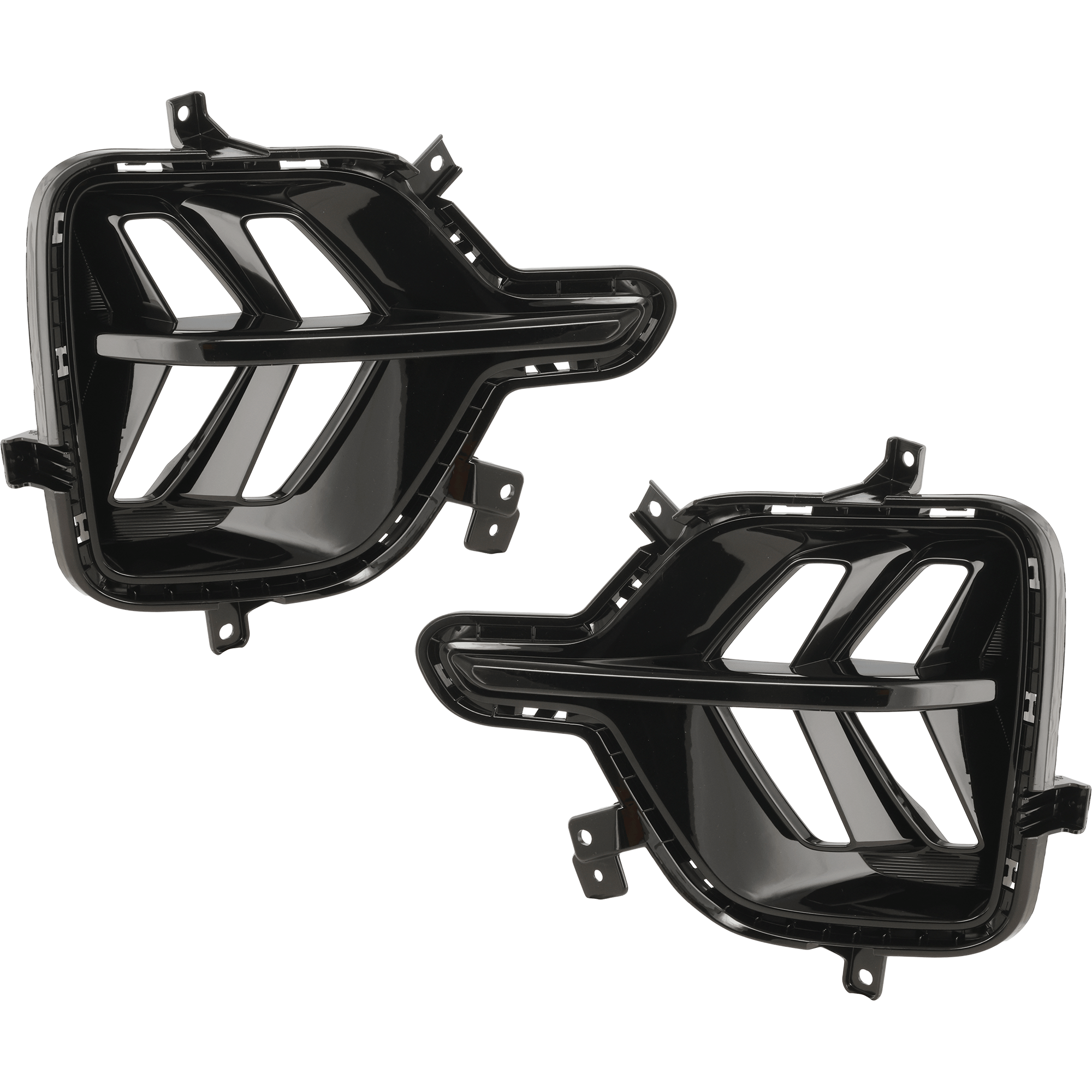 AM NIRO 20-22 FOG LAMP MOLDING RH AND LH Gloss Black SKU SET RK10810017 Partslink KI1038170 KI1039170 OEM 86523G5500-86524G5500