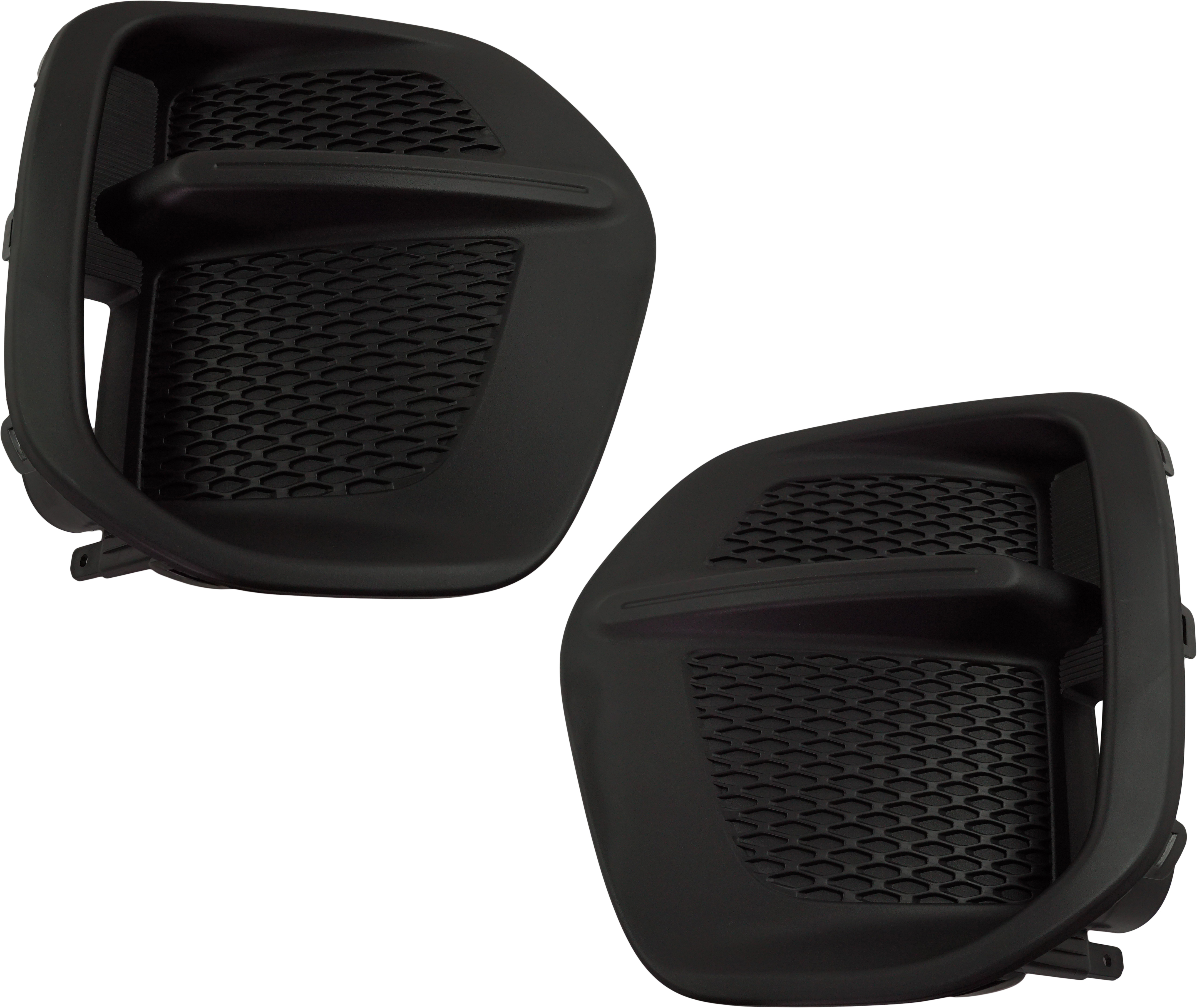 AM SPORTAGE 17-19 FRONT FOG LAMP COVER RH AND LH Textured Black SKU SET RK10860005 Partslink KI1039126 KI1038126 OEM 86524D9000-86523D9000