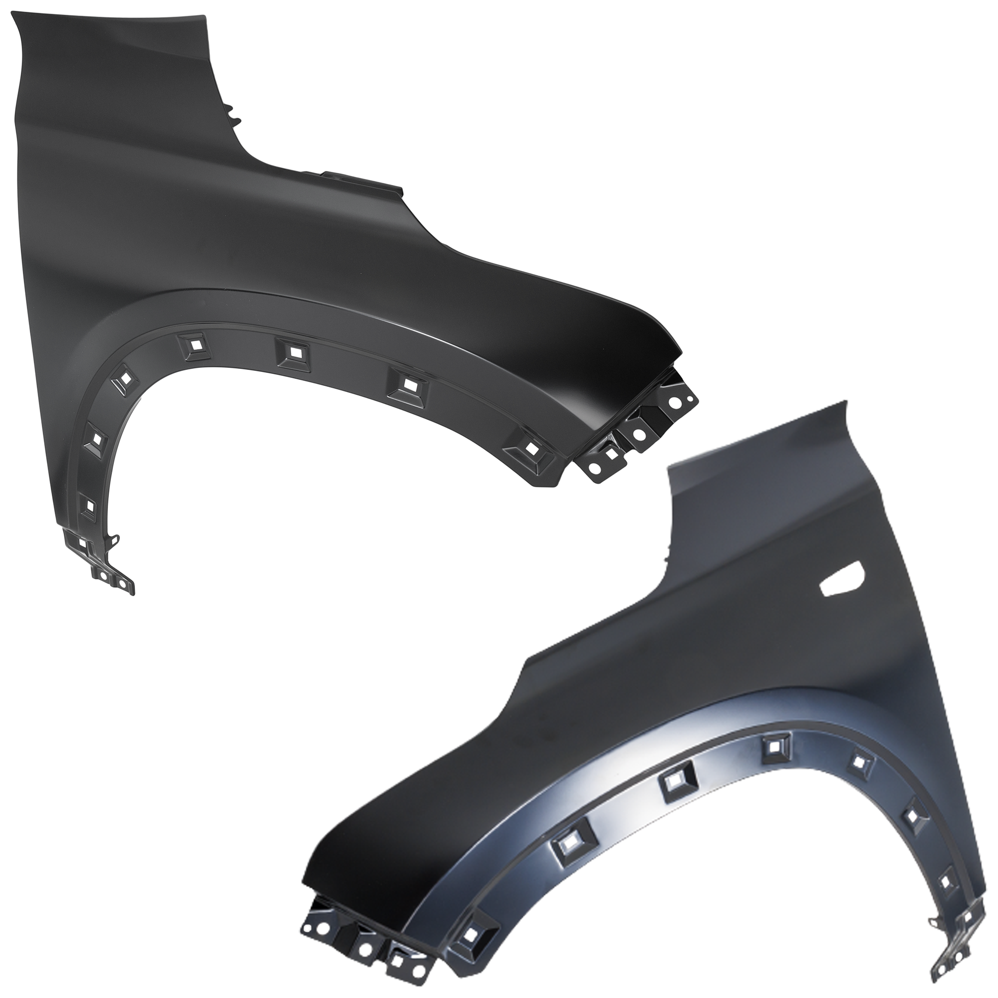 AM SELTOS 21-23 FRONT FENDER RH AND LH Steel w o Side Marker Light Holes EX S SX Models CAPA SKU SET RK22010019Q Partslink KI1240159C KI1241159C OEM 66311Q5000-66321Q5000