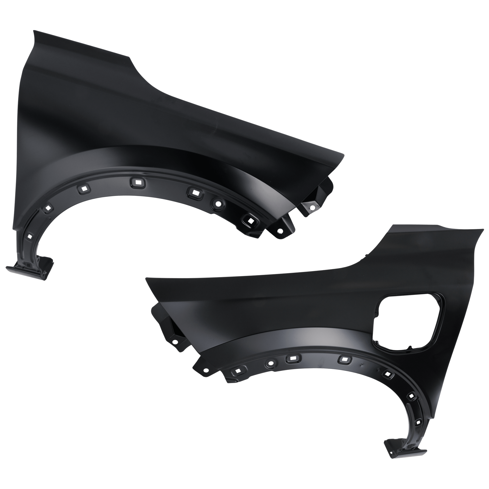 AM NIRO NIRO EV 23-25 FRONT FENDER RH AND LH Black Plug In Hybrid Models SKU SET RK22010033-1 Partslink KI1240166 KI1241165 OEM 66310AT500-66321AT000