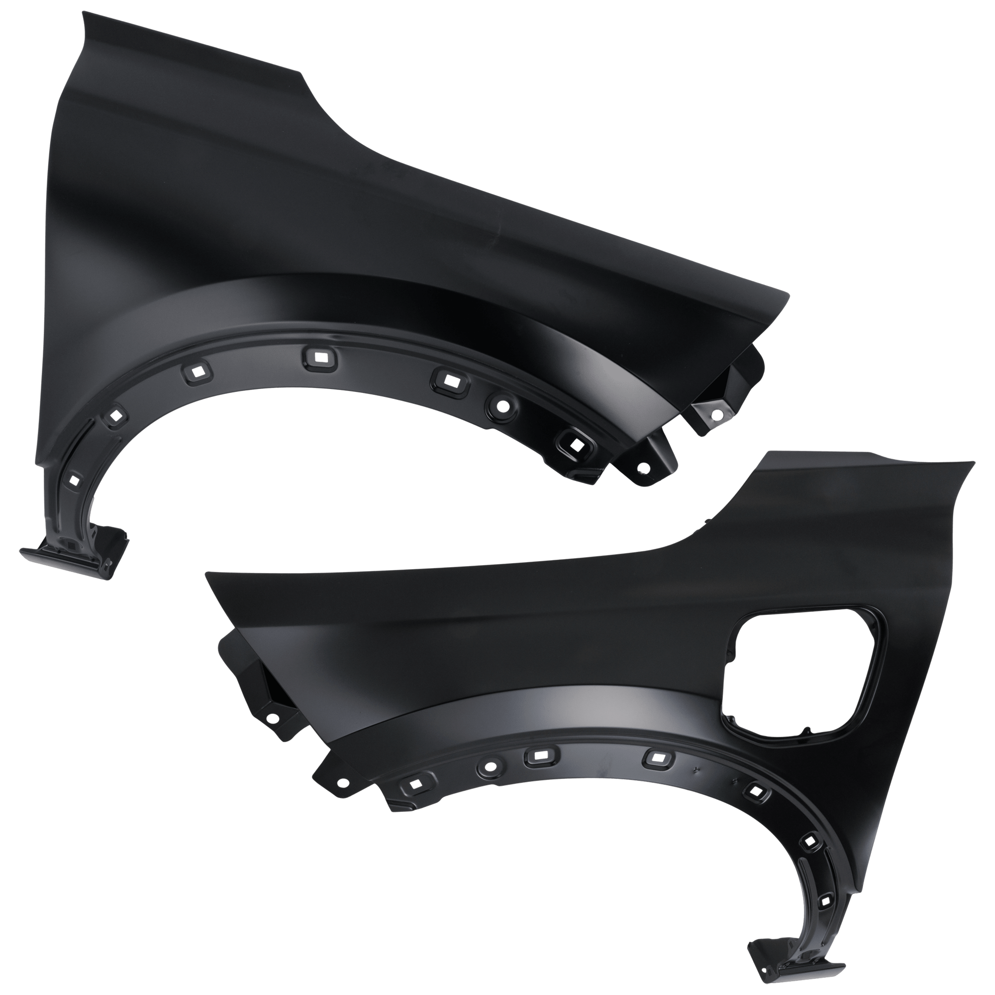 AM NIRO NIRO EV 23-25 FRONT FENDER RH AND LH Black Plug In Hybrid Models CAPA SKU SET RK22010033Q 1 Partslink KI1240166C KI1241165C OEM 66310AT500-66321AT000