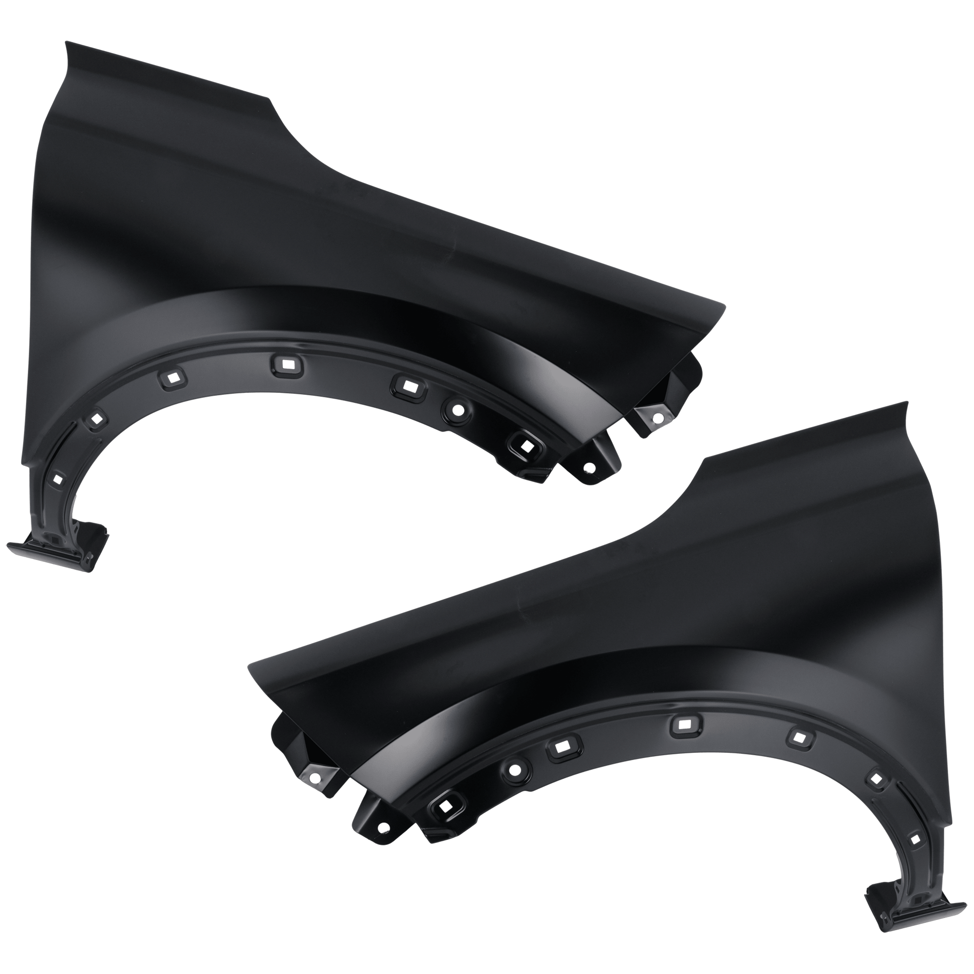 AM NIRO 23-24 FRONT FENDER RH AND LH Black Excludes Plug In Hybrid Models CAPA SKU SET RK22010033Q Partslink KI1240165C KI1241165C OEM 66311AT000-66321AT000