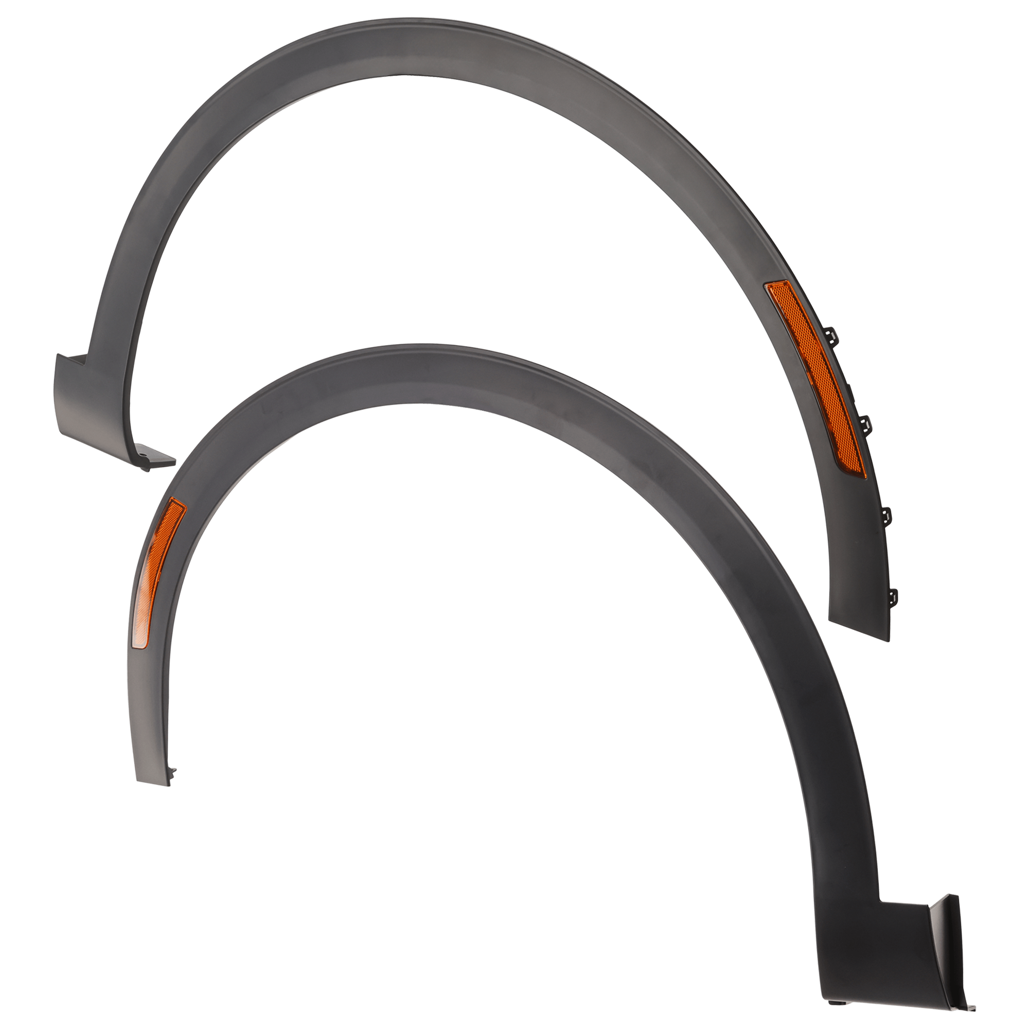 AM SPORTAGE 23-23 FRONT WHEEL OPENING MOLDING RH AND LH OE Style Gloss Black Plastic SX SX Prestige Models SKU SET RK22130015 Partslink KI1290115 KI1291115 OEM 87711DW100-87712DW100