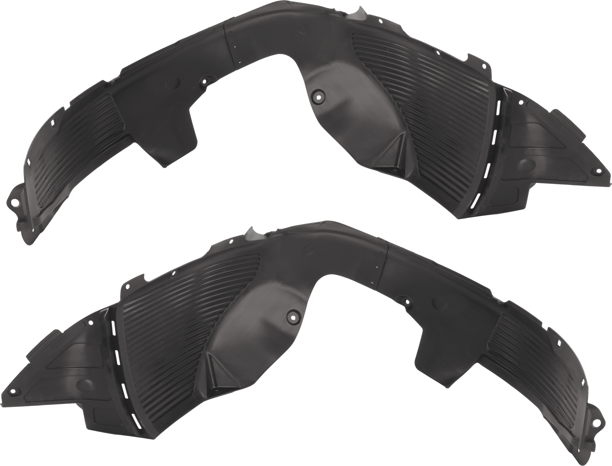 AM FORTE 17-18 FRONT FENDER LINER RH AND LH Polypropylene Injection Form CAPA SKU SET RK22210009Q Partslink KI1248153C KI1249153C OEM 86811B0000-86812B0000