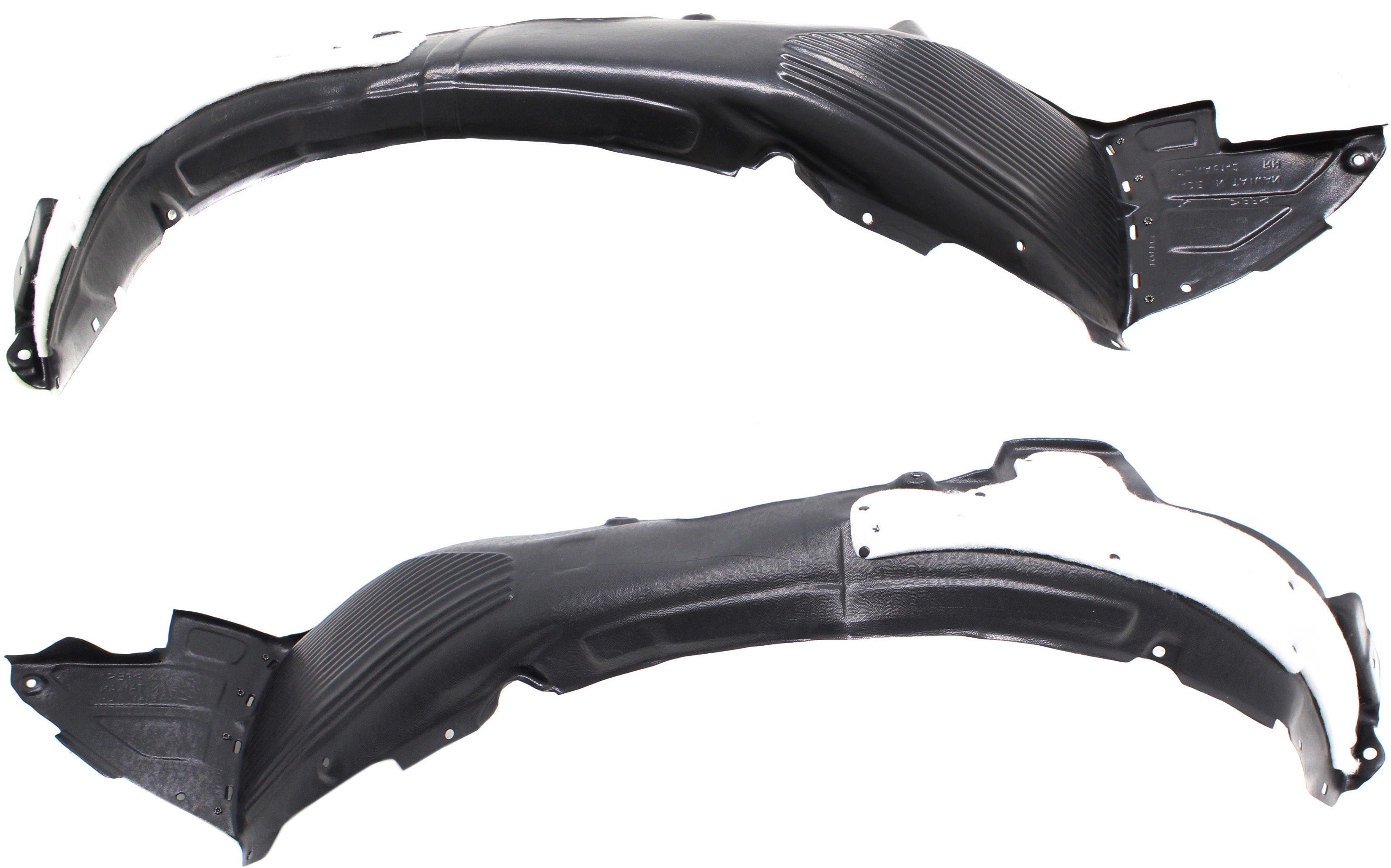 AM FORTE 17-18 FRONT FENDER LINER RH AND LH Polypropylene Injection Form SKU SET RK22210009 Partslink KI1249153 KI1248153 OEM 86812B0000-86811B0000
