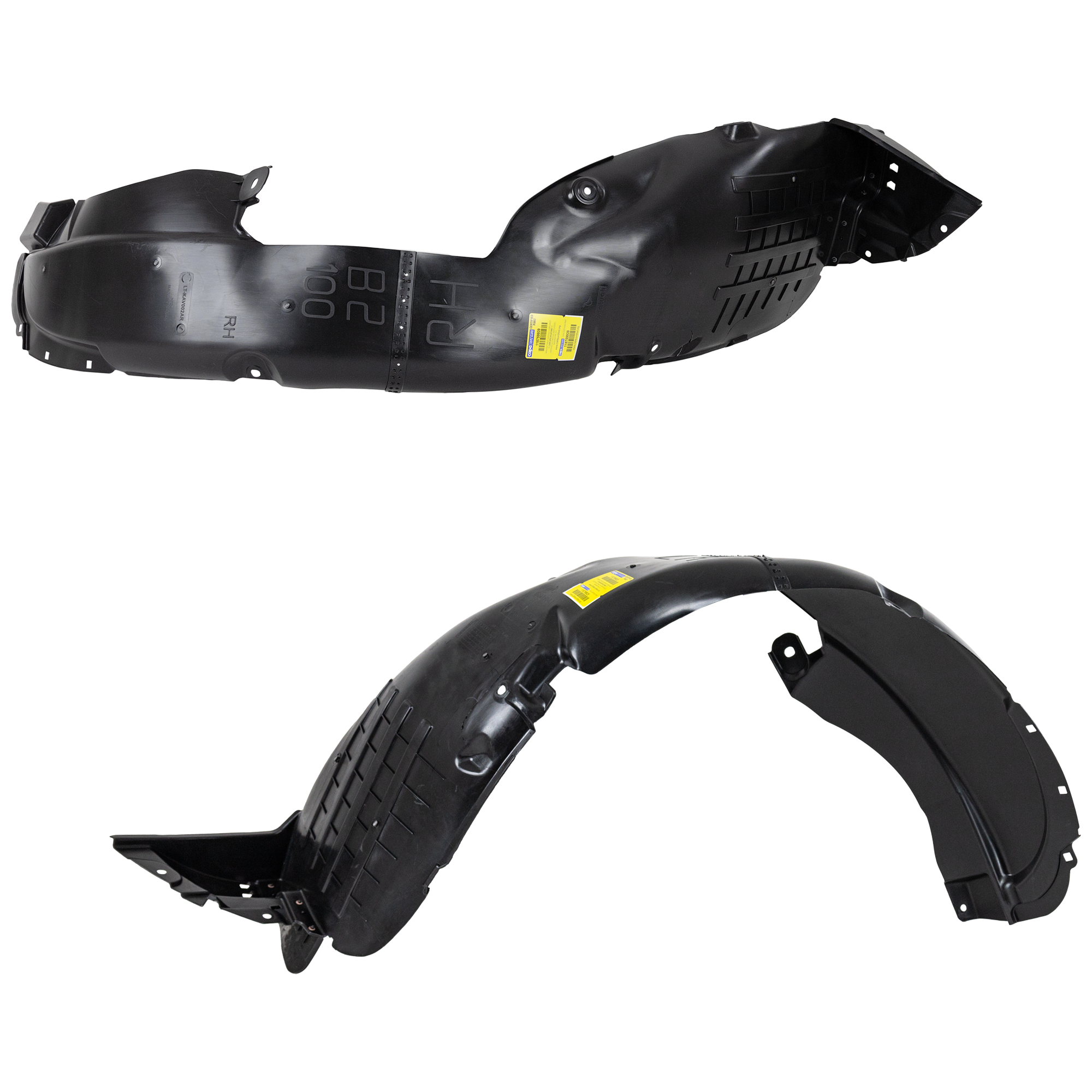 AM SOUL 17-19 FRONT FENDER LINER RH AND LH CAPA SKU SET RK22210017Q Partslink KI1248150C KI1249150C OEM 86811B2500-86812B2500