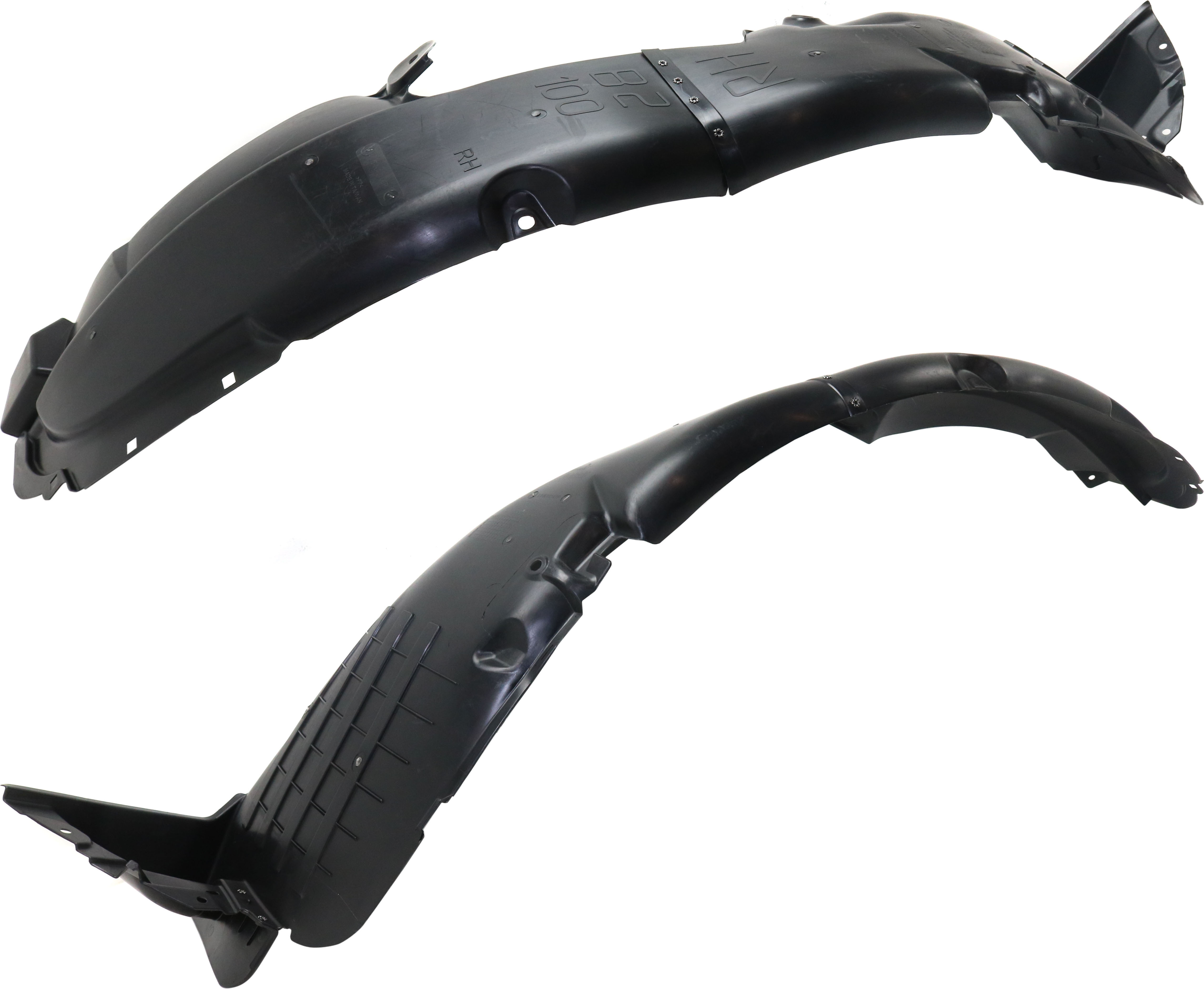 AM SOUL 17-19 FRONT FENDER LINER RH and LH SKU SET RK22210017 Partslink KI1248150 KI1249150 OEM 86811B2500-86812B2500