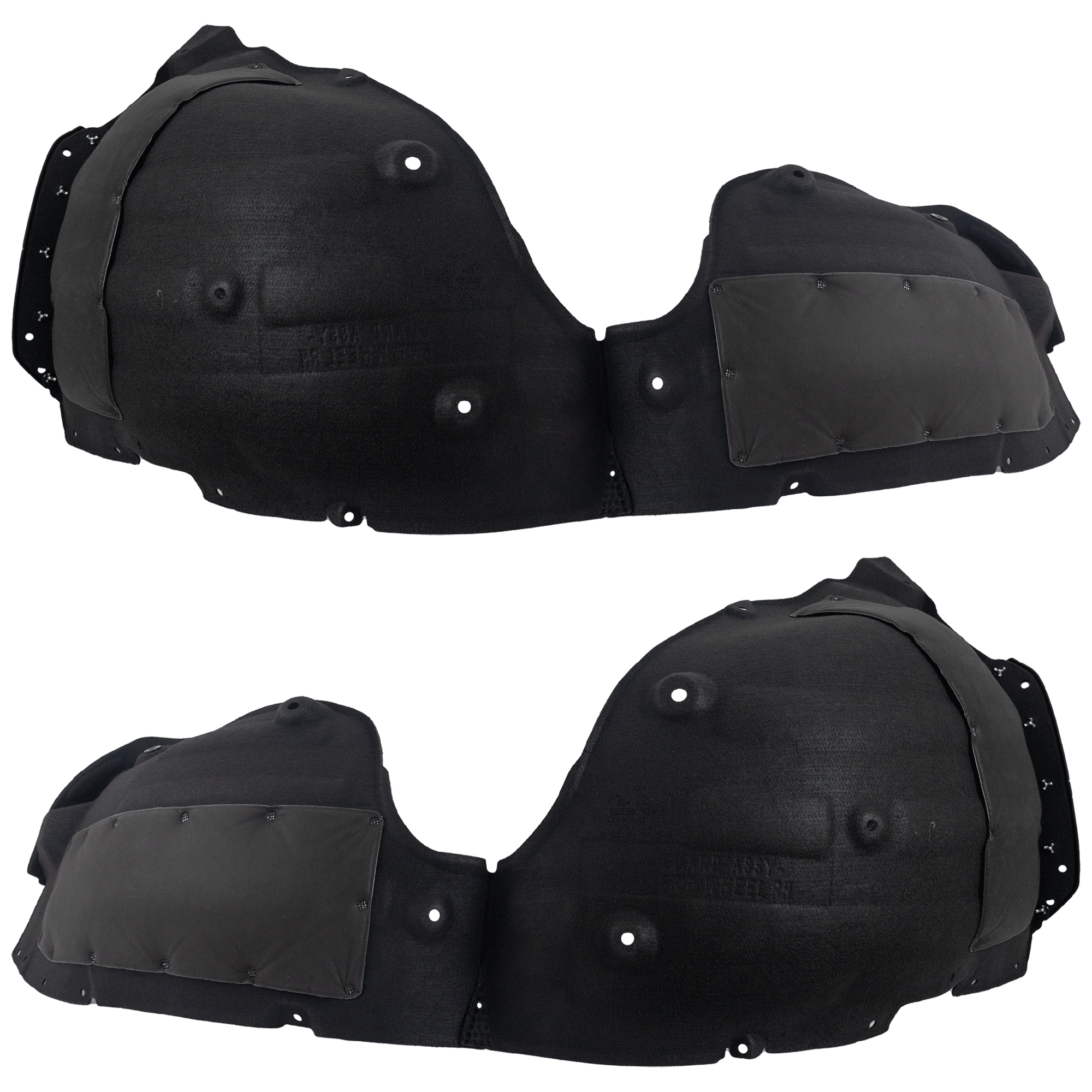 AM CARNIVAL 22-24 FRONT FENDER LINER RH AND LH Plastic Heated Form w Insulation Foam CAPA SKU SET RK22210047Q Partslink KI1249169C KI1248169C OEM 86812R0000-86811R0000