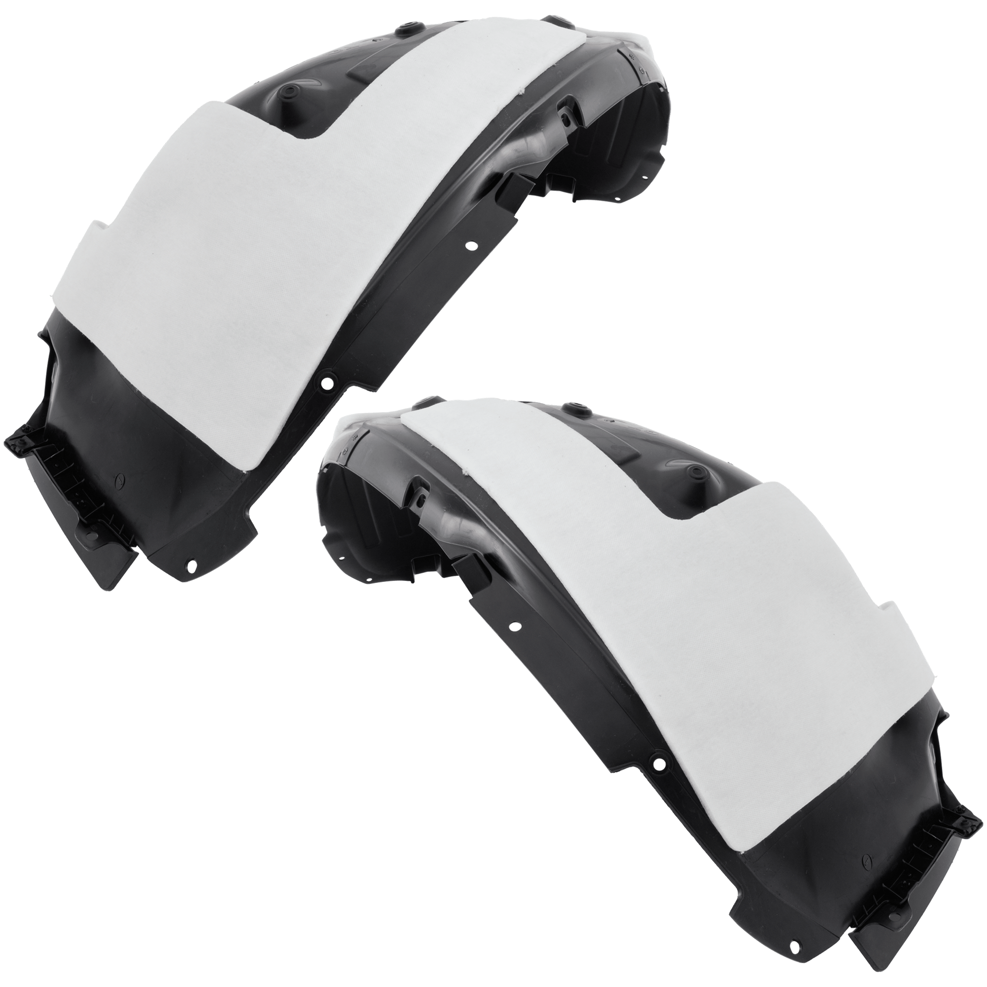 AM SORENTO 21-23 FRONT FENDER LINER RH AND LH Injection Form Sport Design Bumper Excludes Hybrid Plug In Models CAPA SKU SET RK22210049Q Partslink KI1248171C KI1249171C OEM 86811R5010-86812R5010