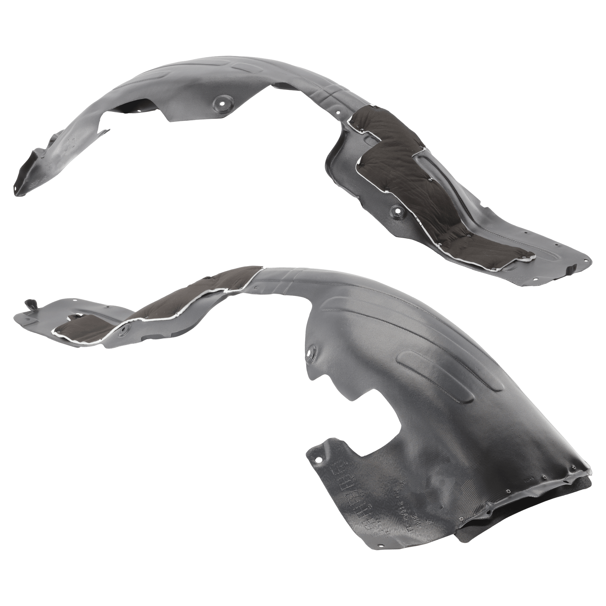 AM NIRO 17-19 FRONT FENDER LINER RH AND LH Vacuum Form w Insulation Foam SKU SET RK22210073 OEM 86811G5000 PFM 86812G5000 PFM