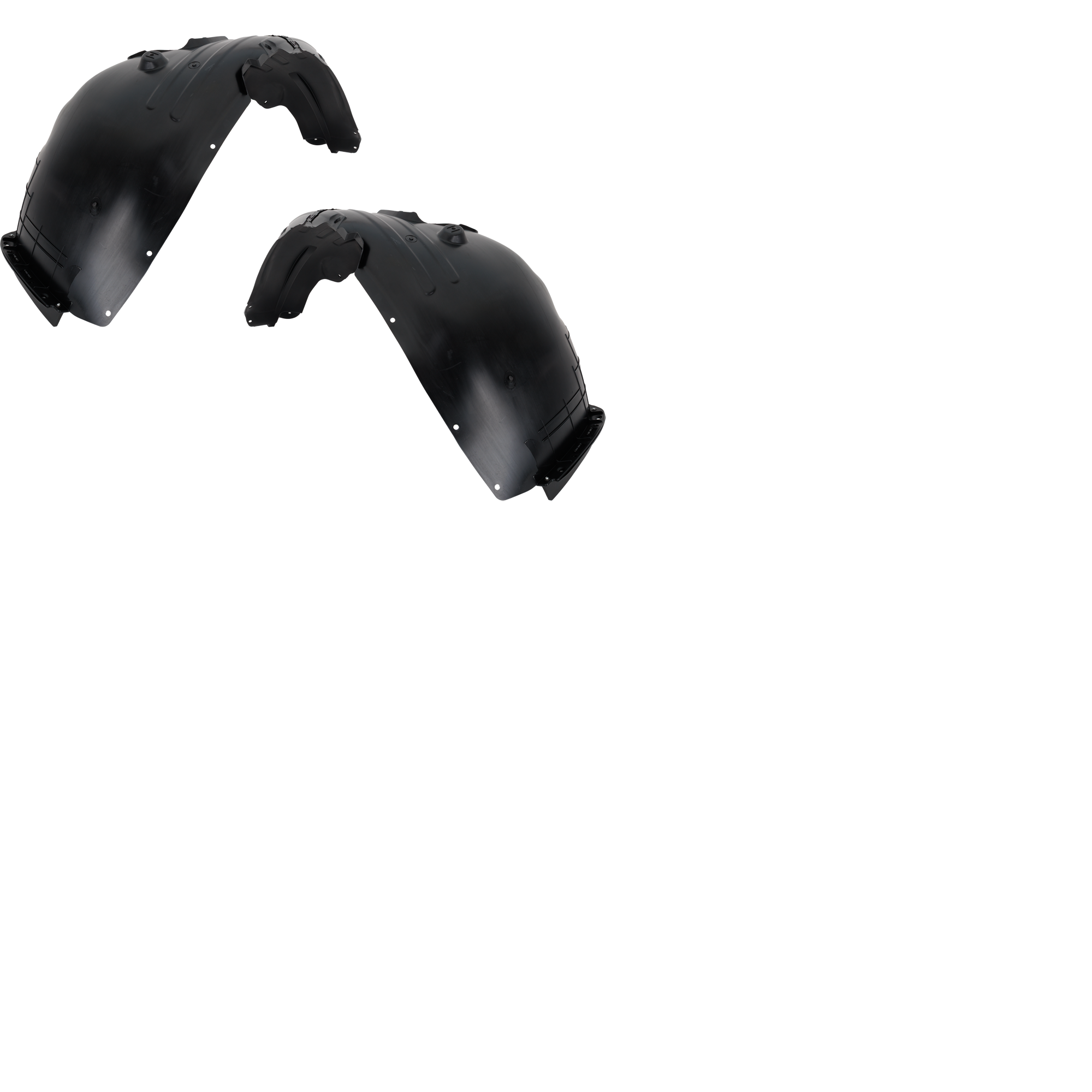 AM NIRO 23-25 FRONT FENDER LINER RH AND LH w Insulation Foam and Pad Plug In Hybrid Models CAPA SKU SET RK22210085Q Partslink KI1248179C KI1249179C OEM 86811AT000-86812AT000