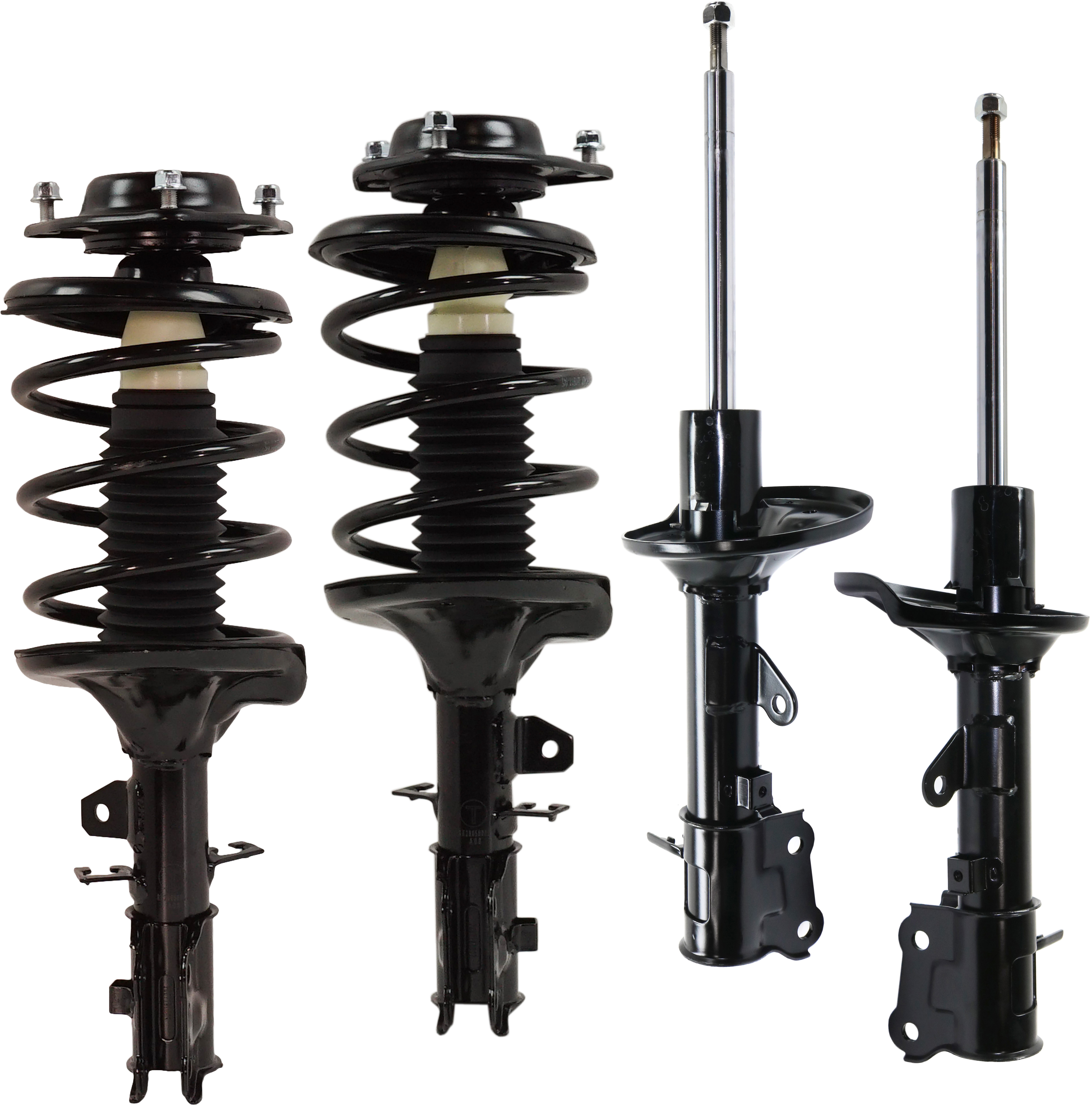 AM SPECTRA 04-09 SPECTRA5-05-09 FRONT AND REAR SHOCK AND FULLY LOADED STRUT RH AND LH Gas Charged Twin tube Set of 4 SKU SET RK28050013-4 A OEM 1331705L 818621-1333470L 33KA1