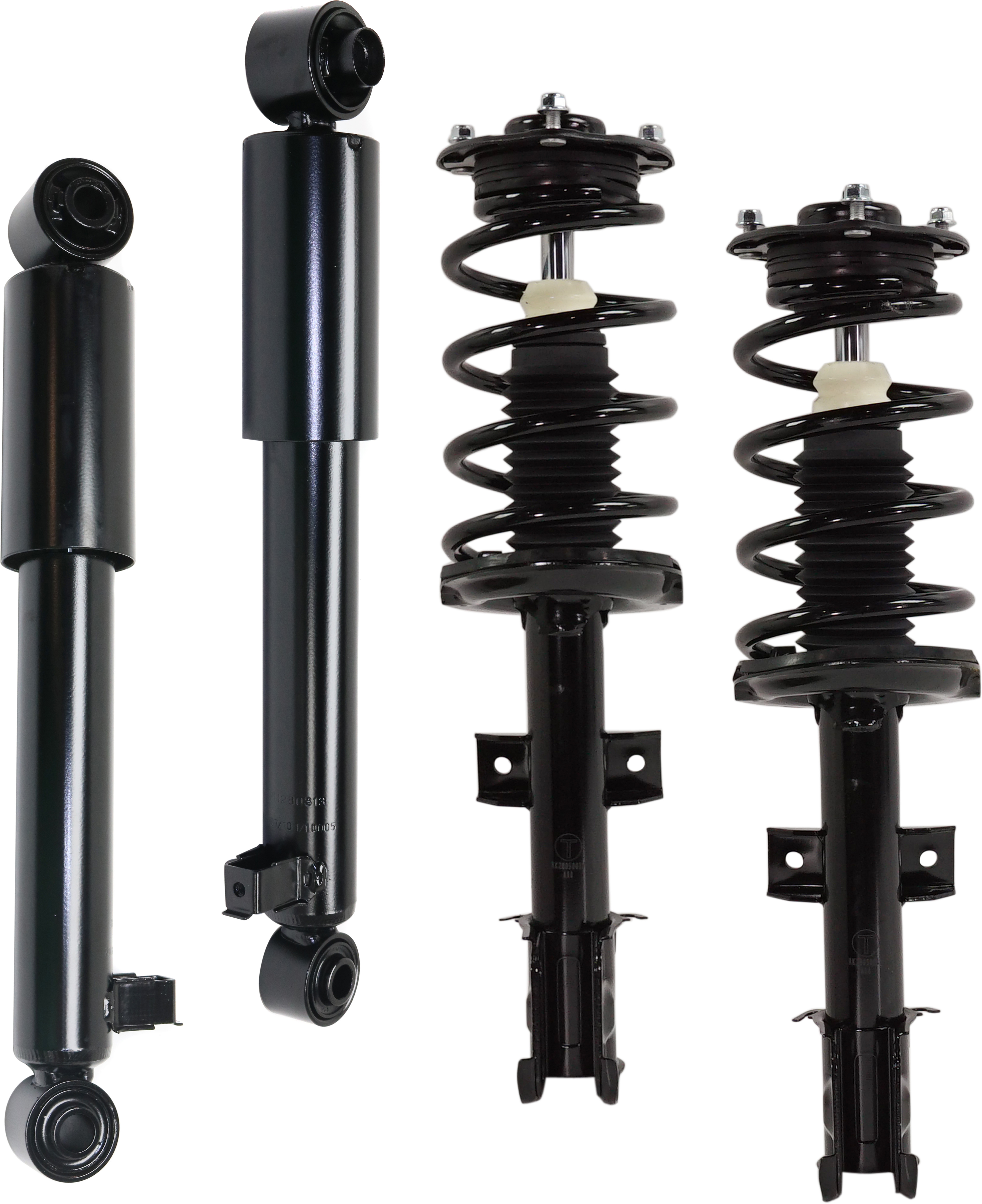 AM SORENTO 11-13 FRONT AND REAR SHOCK AND FULLY LOADED STRUT RH AND LH Gas Charged Twin tube Set of 4 SKU SET RK28050017-4 OEM 553101U500-553101U400