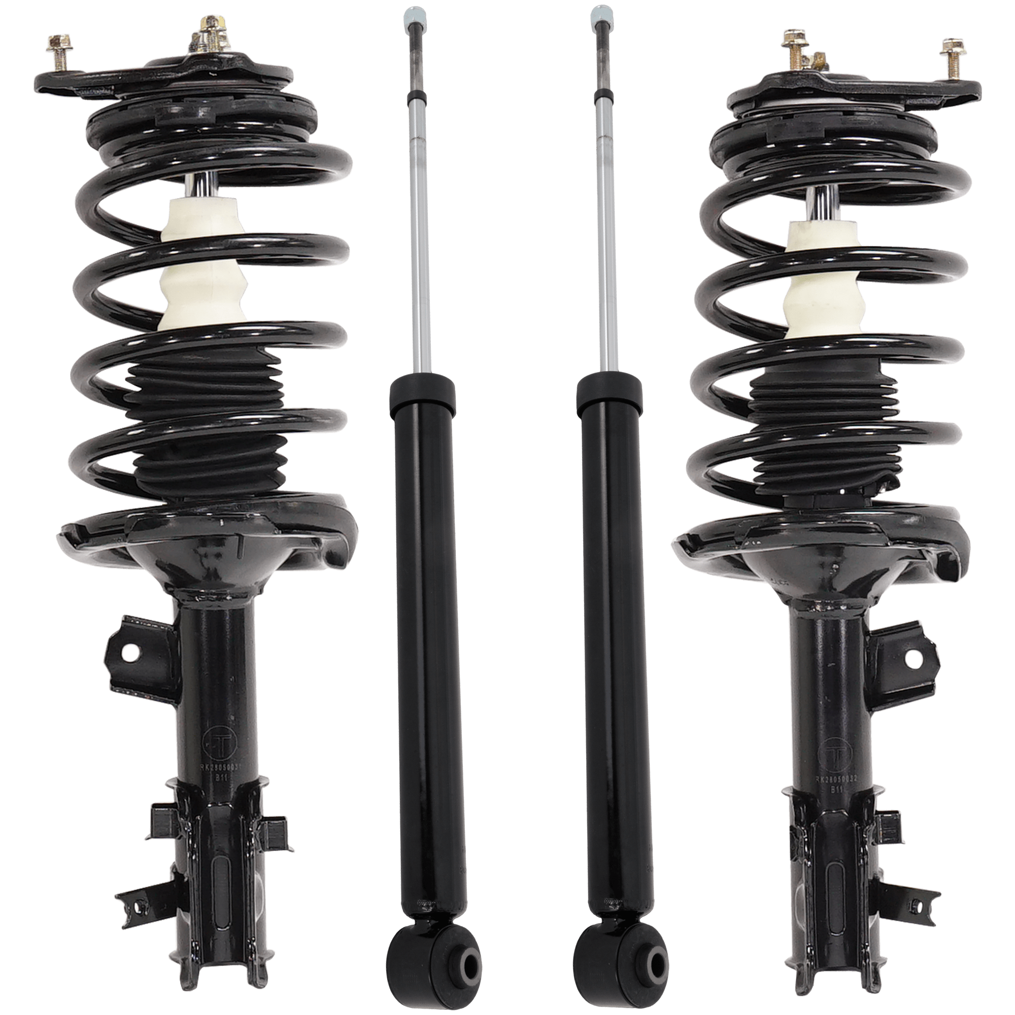 AM RIO 06-11 FRONT AND REAR SHOCK AND FULLY LOADED STRUT RH AND LH Set of 4 SKU SET RK28050031-4 OEM 553101G120-5.53101e105-70036 T