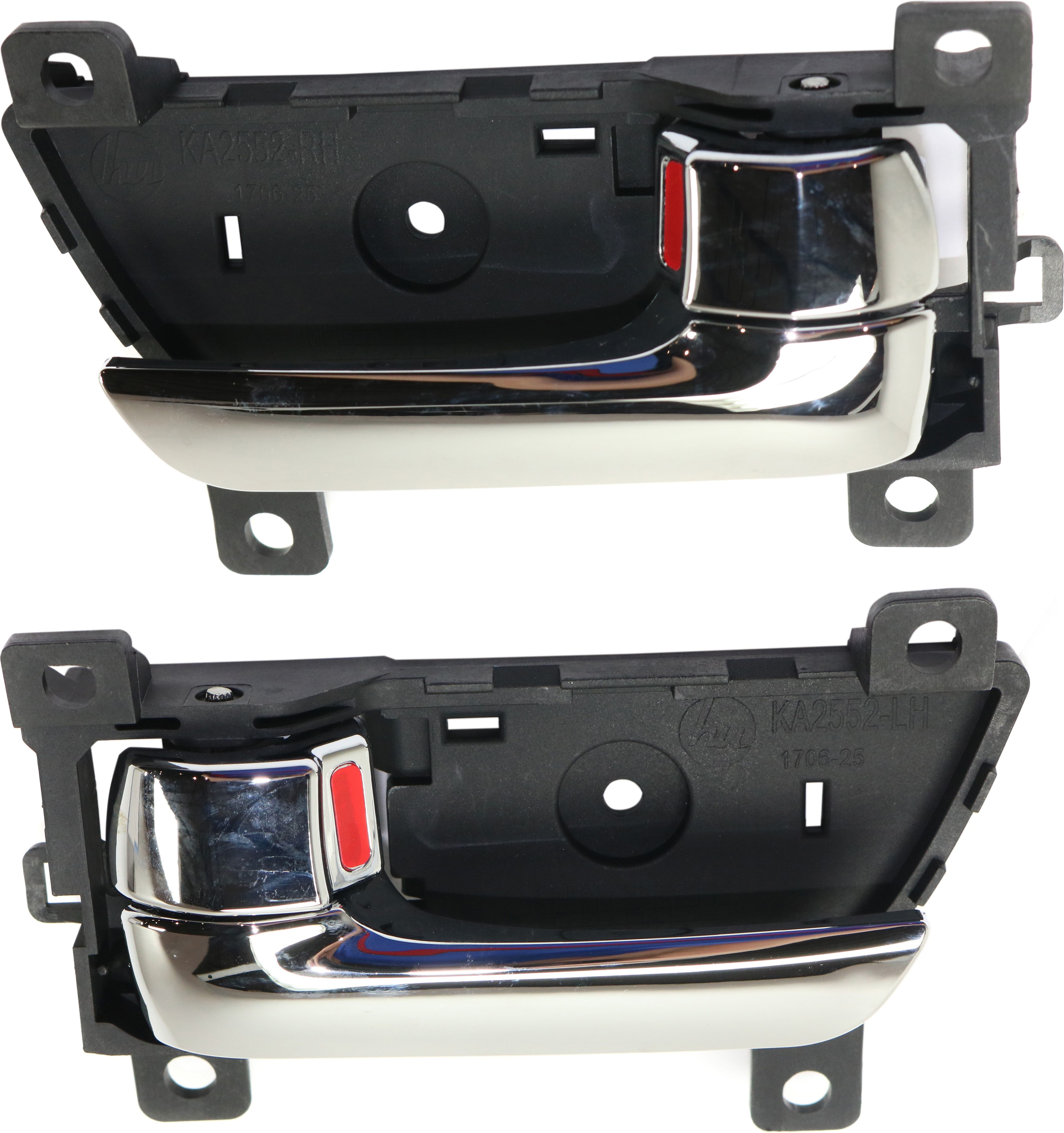 AM SORENTO 11-15 INTERIOR DOOR HANDLE Set of 4 Front and Rear RH and LH Chrome SKU SET RK46210001-4 OEM 826101U000-826201U000