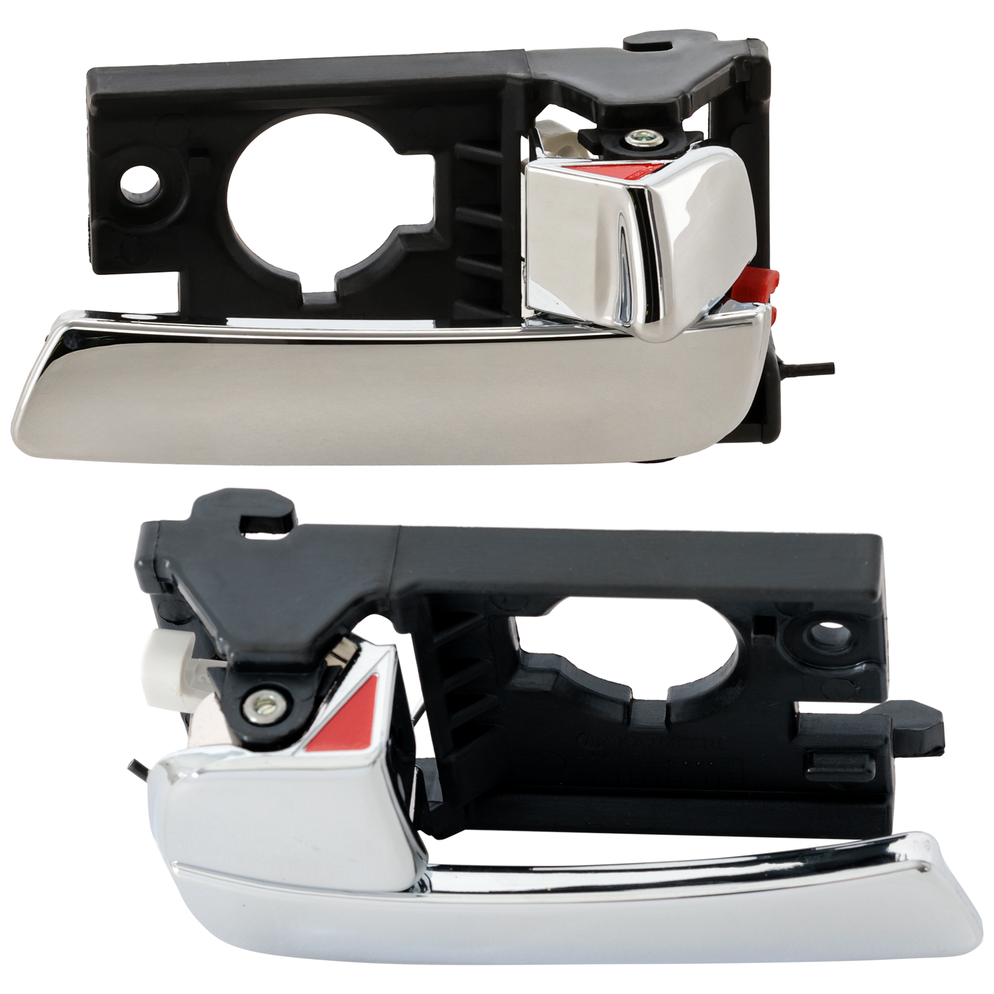 AM RIO RIO5-06-11 REAR INTERIOR DOOR HANDLE RH AND LH Chrome Hatchback Sedan SKU SET RK46210015 OEM 836201G010-836101G010