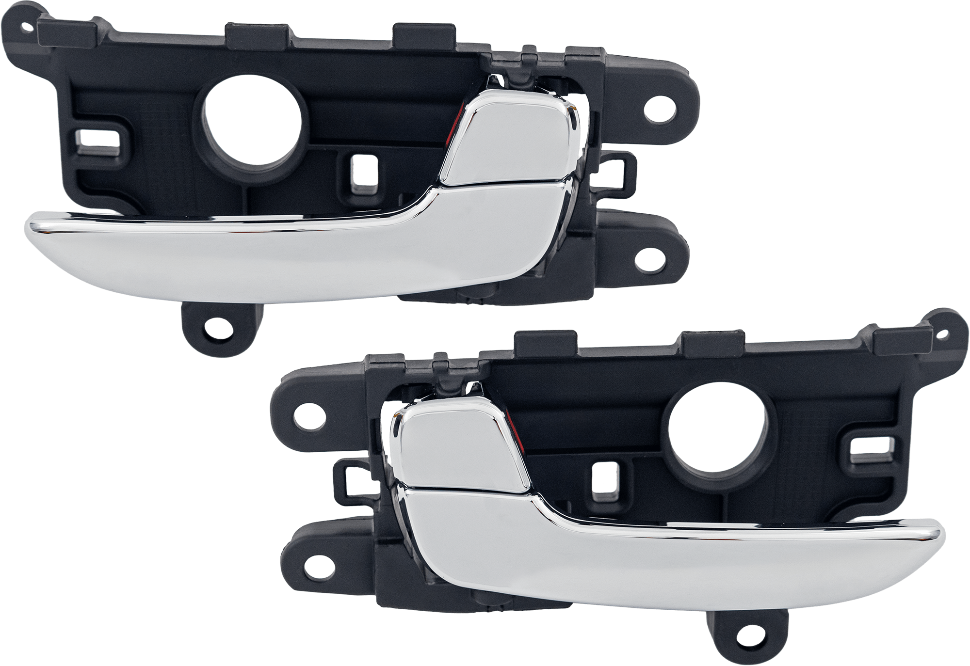 AM FORTE FORTE5-14-18 FORTE KOUP 14-16 FRONT INTERIOR DOOR HANDLE RH AND LH All Chrome Plastic =REAR Forte Sedan SKU SET RK46210017 OEM 82620A7010CR 82610A7010CR