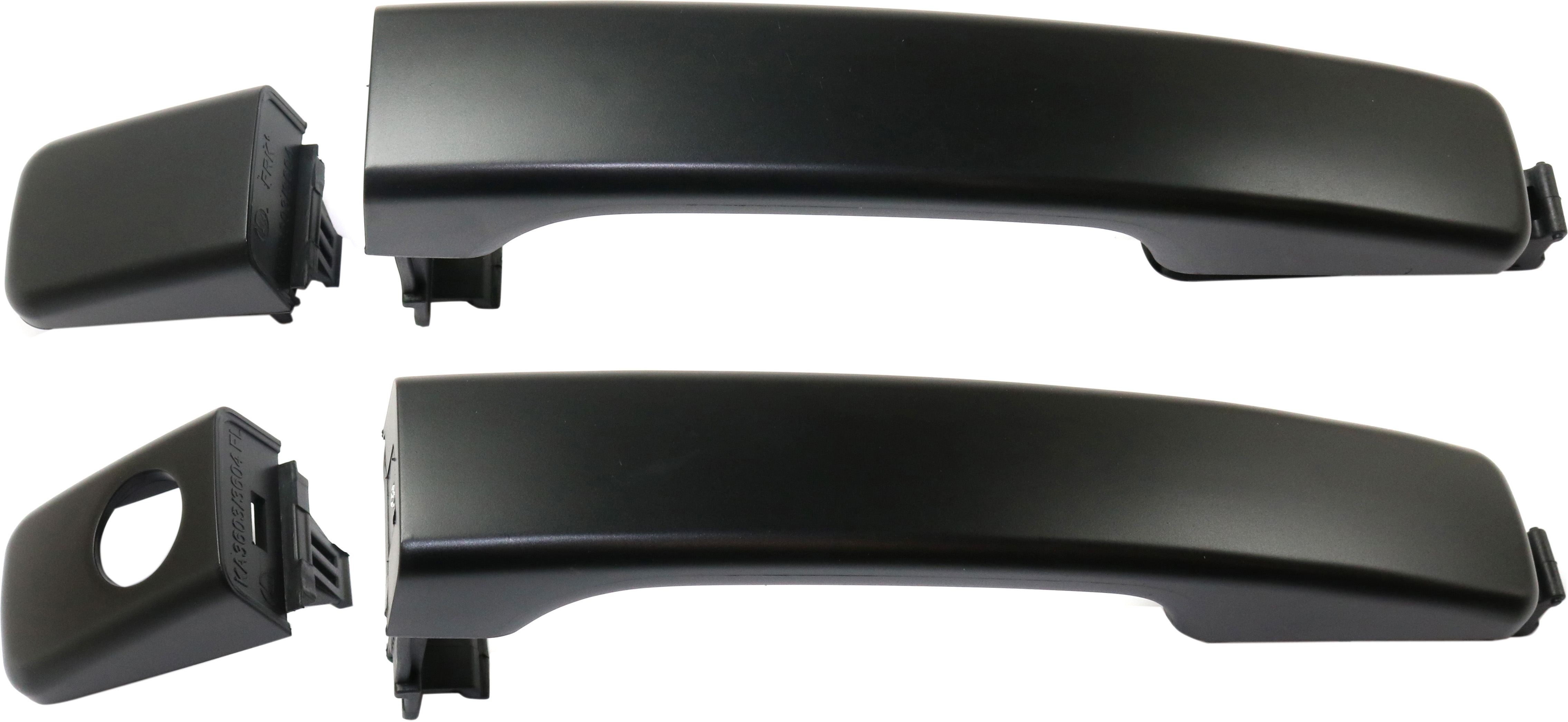 AM SOUL 14-19 FRONT EXTERIOR DOOR HANDLE RH AND LH Primed Black w Cover w o Smart Entry System SKU SET RK46250003K 2 OEM 82651B2010-82662B2010-82652B20