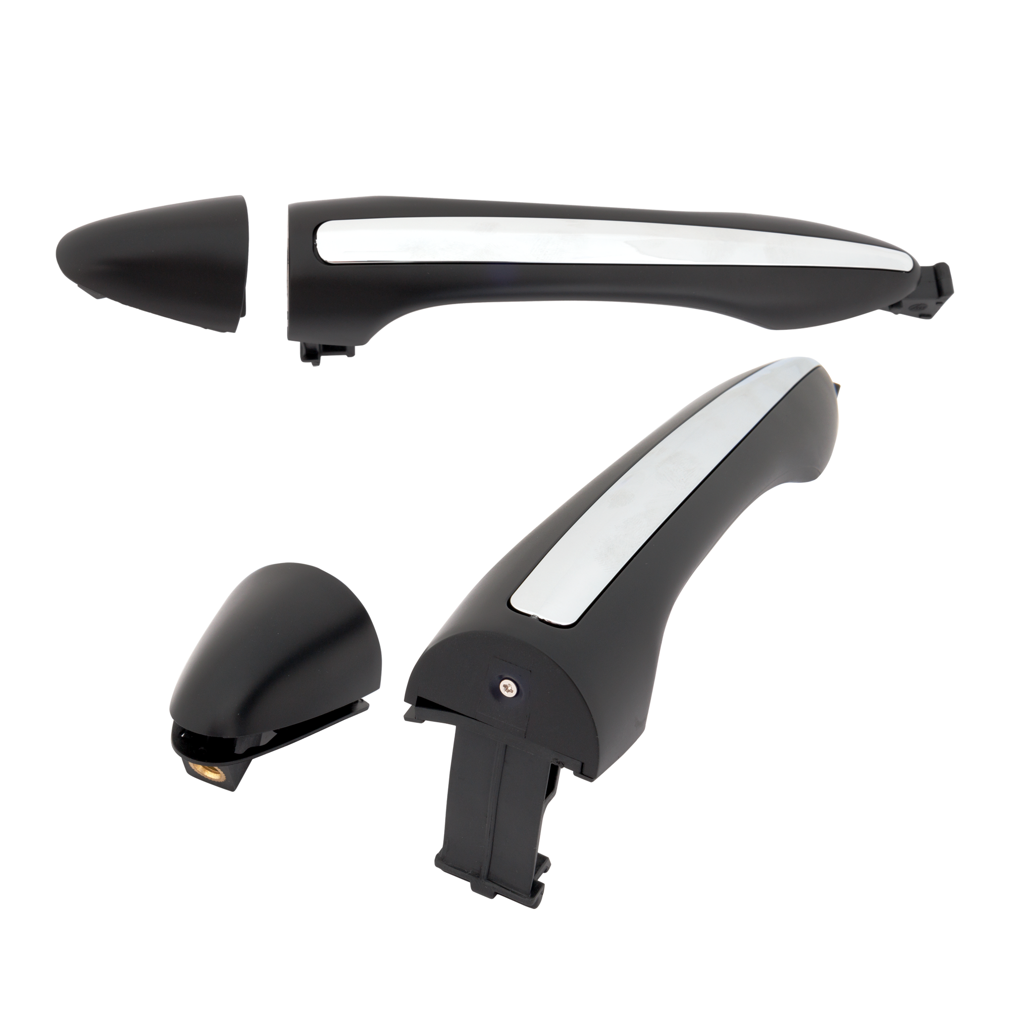 AM FORTE 14-18 FORTE KOUP14-17 FORTE5-14-18 FRONT EXTERIOR DOOR HANDLE RH AND LH Primed Black w Chrome Insert Illuminated w o Keyhole Forte Koup From 11-27-13 =REAR SKU SET RK46250013K OEM 82651A7201