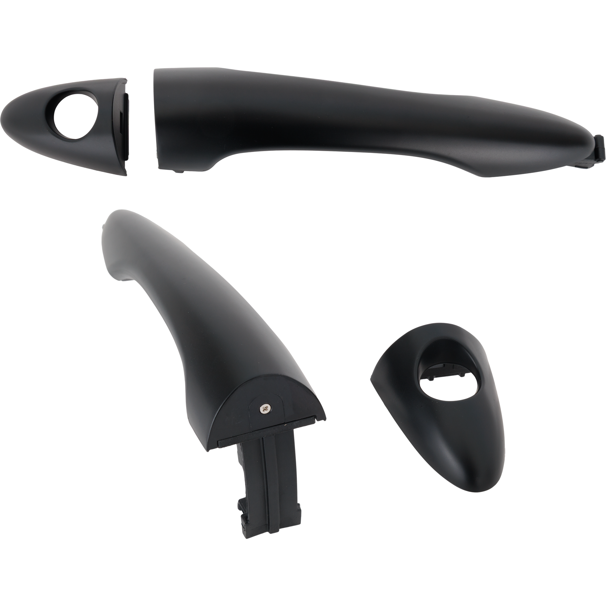 AM SPORTAGE 11-16 FRONT EXTERIOR DOOR HANDLE RH AND LH Primed Black w Cover w o Smart entry System w Keyhole SKU SET RK46250039 OEM 826613W000-826513W000