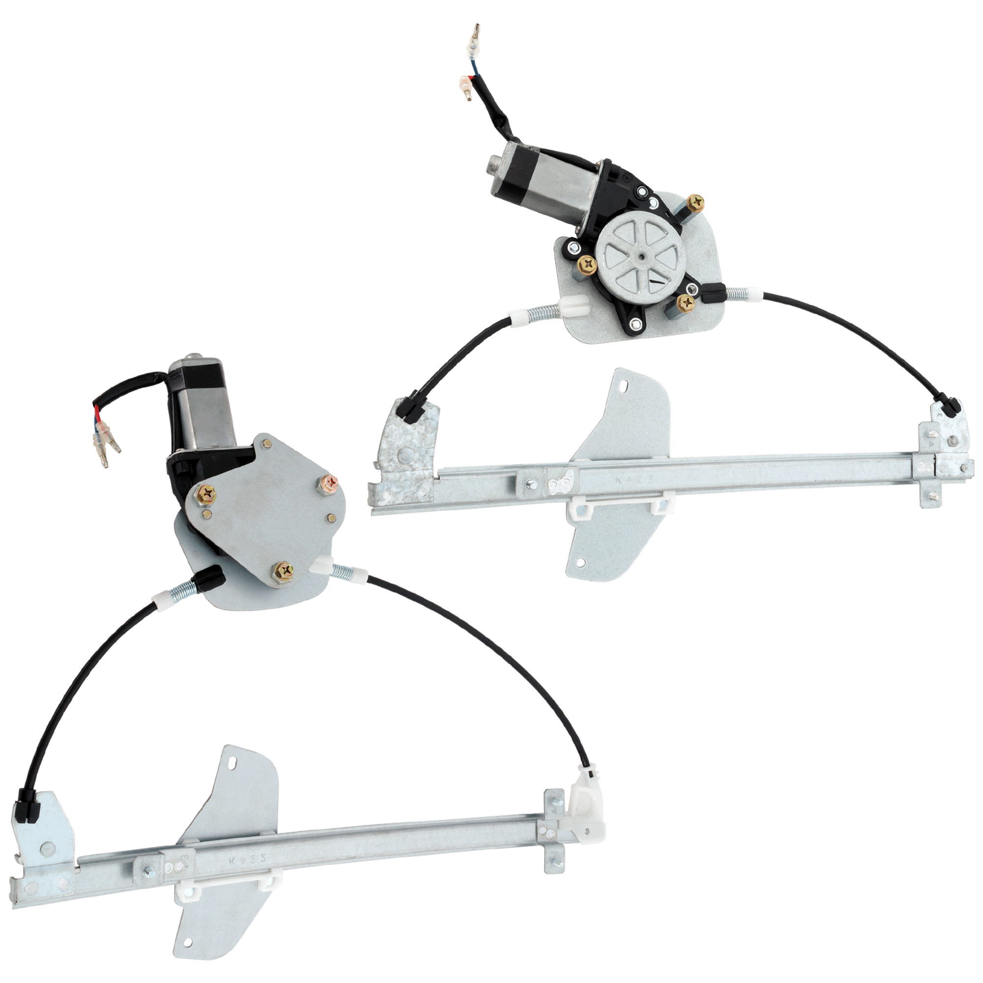 AM RIO 12-17 FRONT AND REAR WINDOW REGULATOR LH Power w Motor SKU SET RK46290050 OEM 824011W020-834011W010