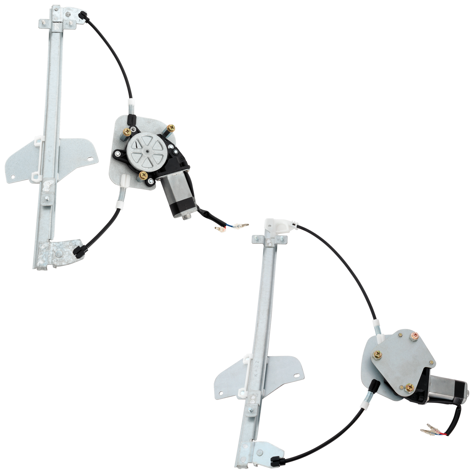 AM RIO 12-17 FRONT AND REAR WINDOW REGULATOR RH Power w Motor SKU SET RK49170033 A OEM 824021W010-834021W010