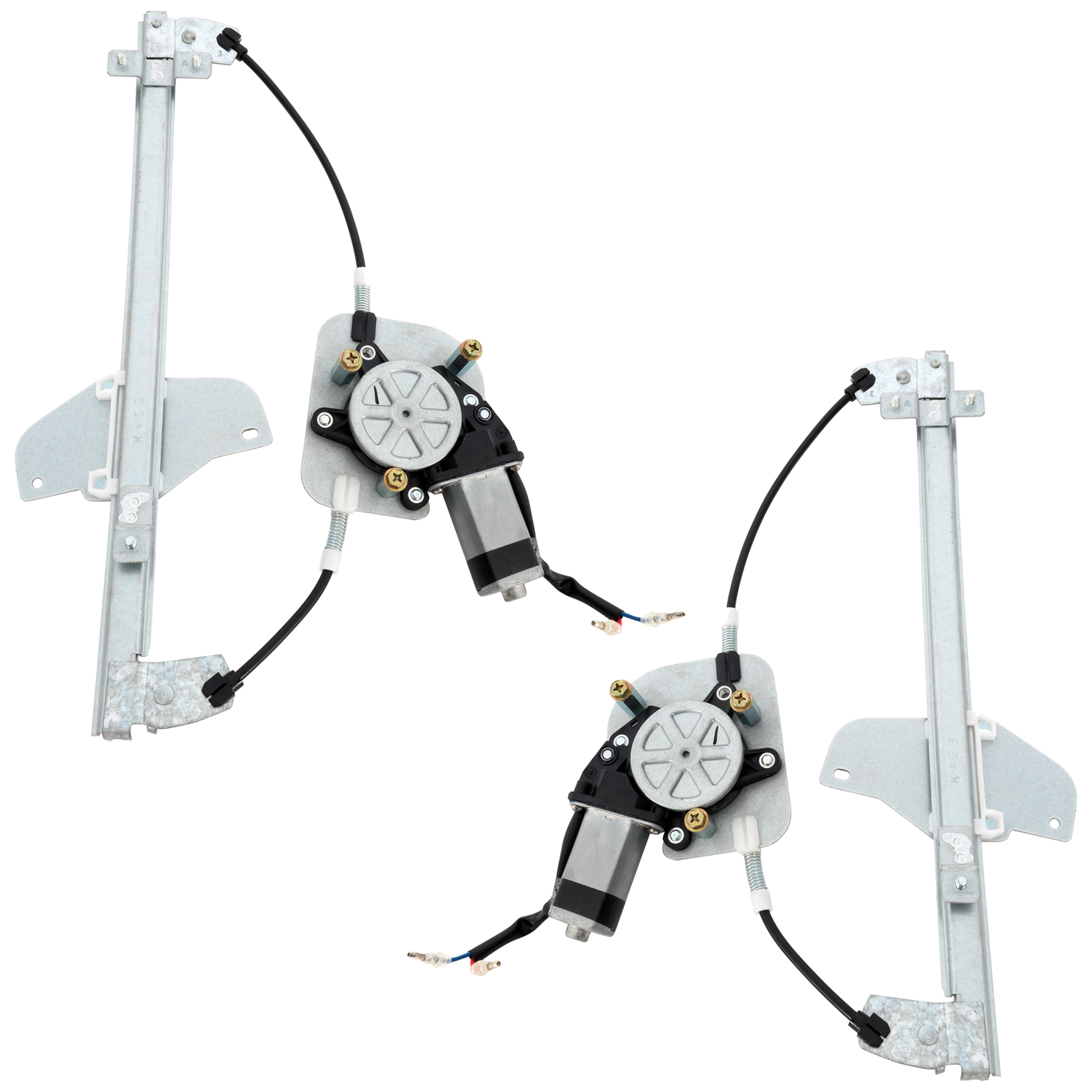 AM RIO 12-17 REAR WINDOW REGULATOR RH AND LH Power w Motor SKU SET RK49170033 OEM 834021W010-834011W010