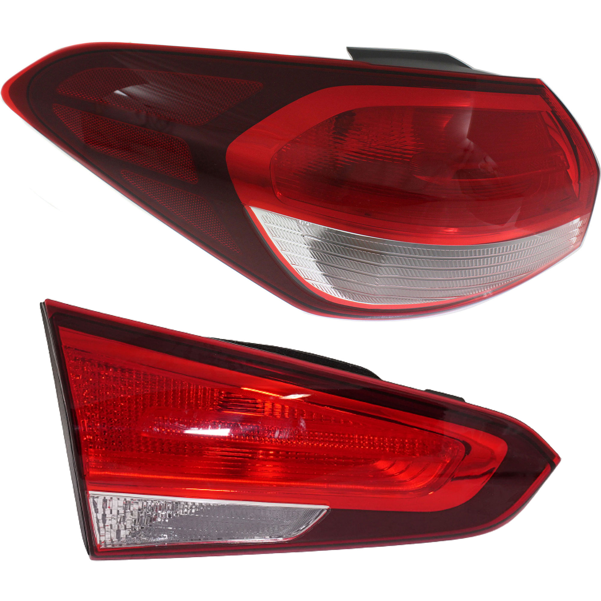 AM FORTE 17-18 TAIL LAMP LH Inner and Outer Assembly Halogen SKU SET RK73010006 Partslink KI2802130 KI2804134 OEM 92401B0600-92403B0600