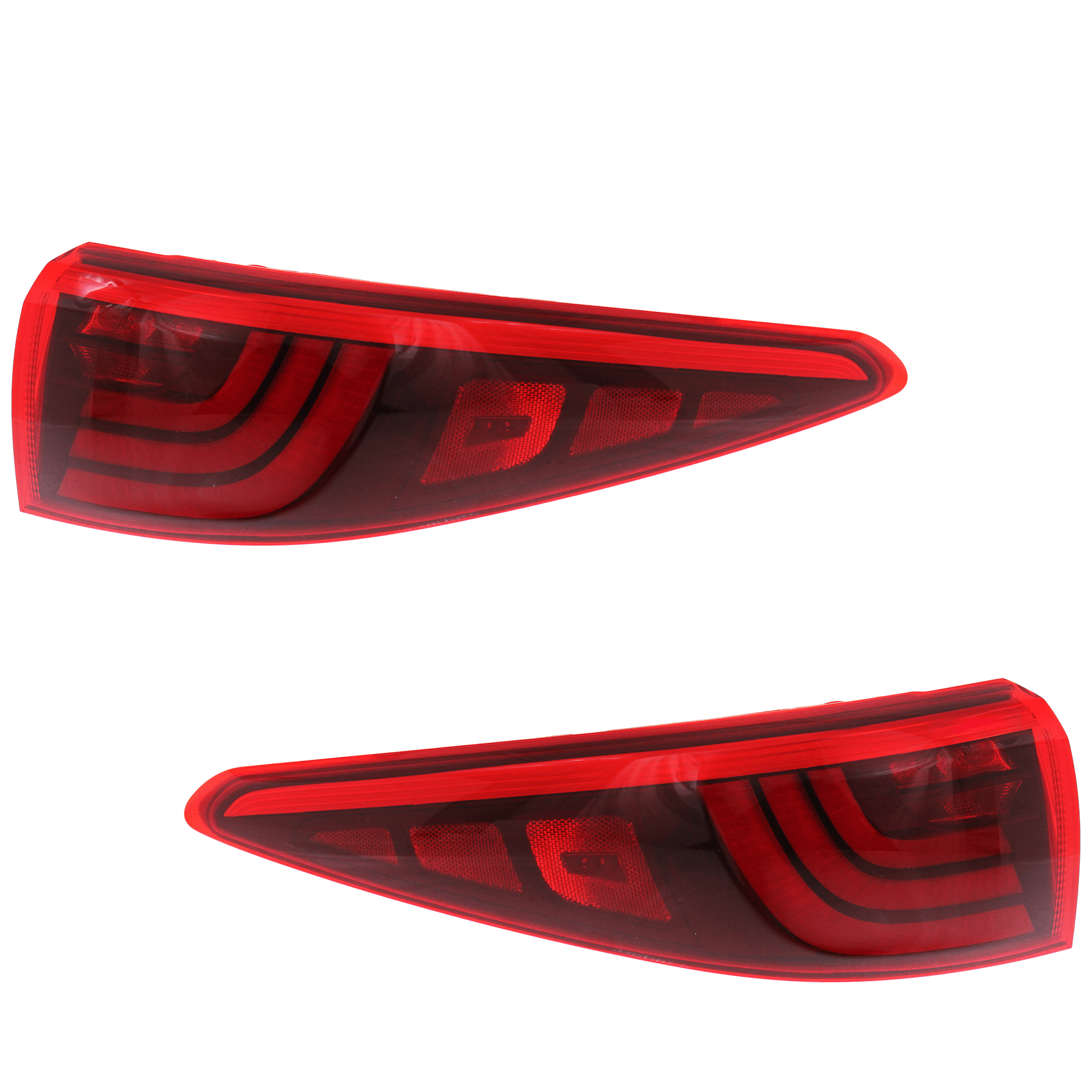 AM SPORTAGE 17-19 TAIL LAMP RH AND LH Outer Assembly LED CAPA SKU SET RK73010007Q Partslink KI2805133C KI2804133C OEM 92402D9120-92401D9120