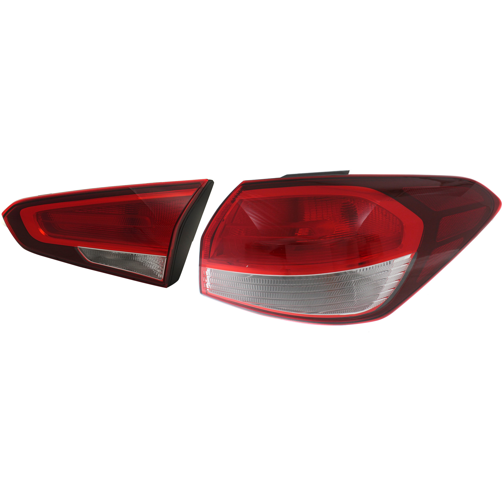 AM FORTE 17-18 TAIL LAMP RH Inner and Outer On Luggage Lid Assembly Halogen Bulb Type SKU SET RK73010015 A Partslink KI2803130 KI2805134 OEM 92402B0600-92404B0600