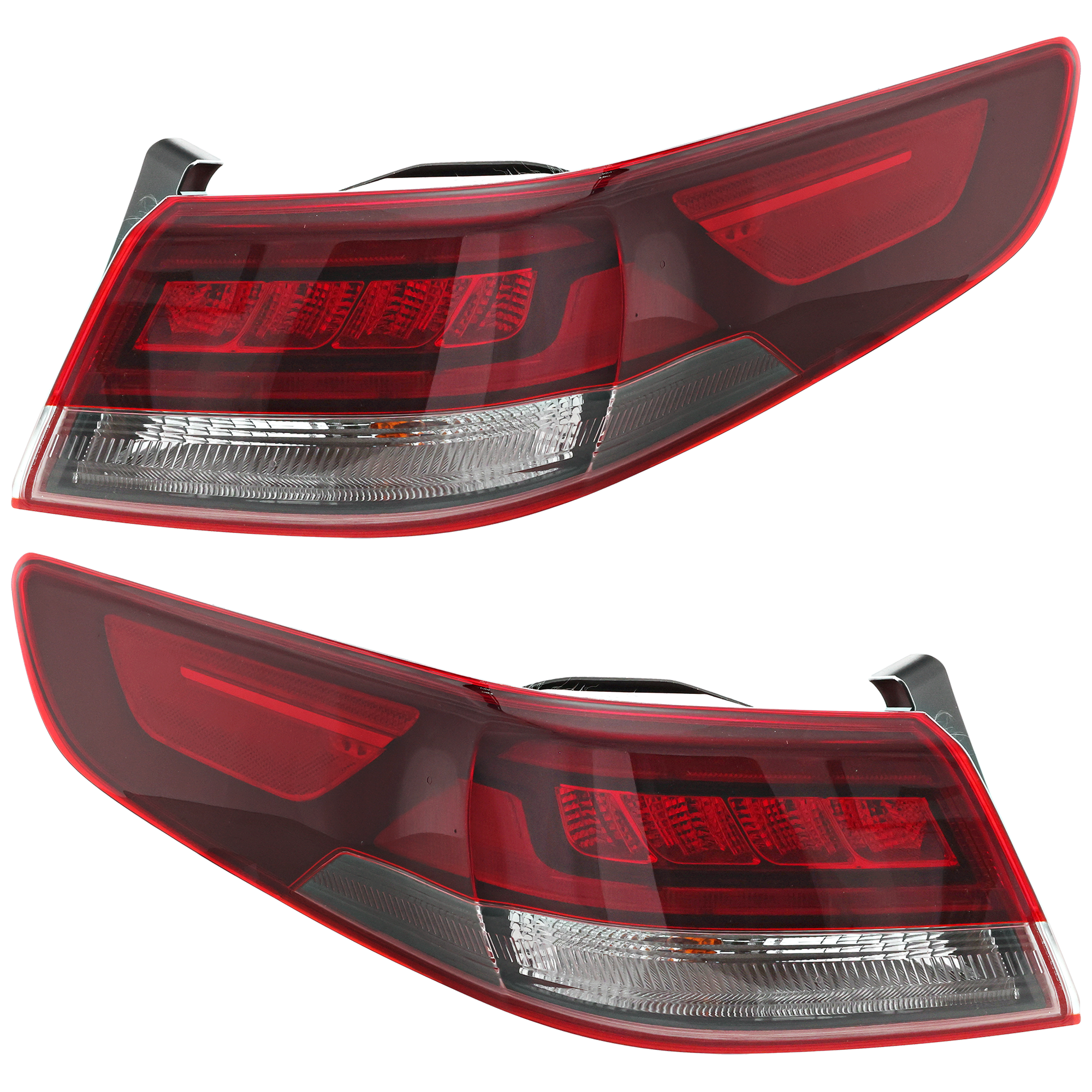 AM OPTIMA 16-20 TAIL LAMP RH AND LH Outer Assembly LED Type 2 Sport Model CAPA SKU SET RK73010091AQ Partslink KI2804135C KI2805135C OEM 92401D4290-92402D4290