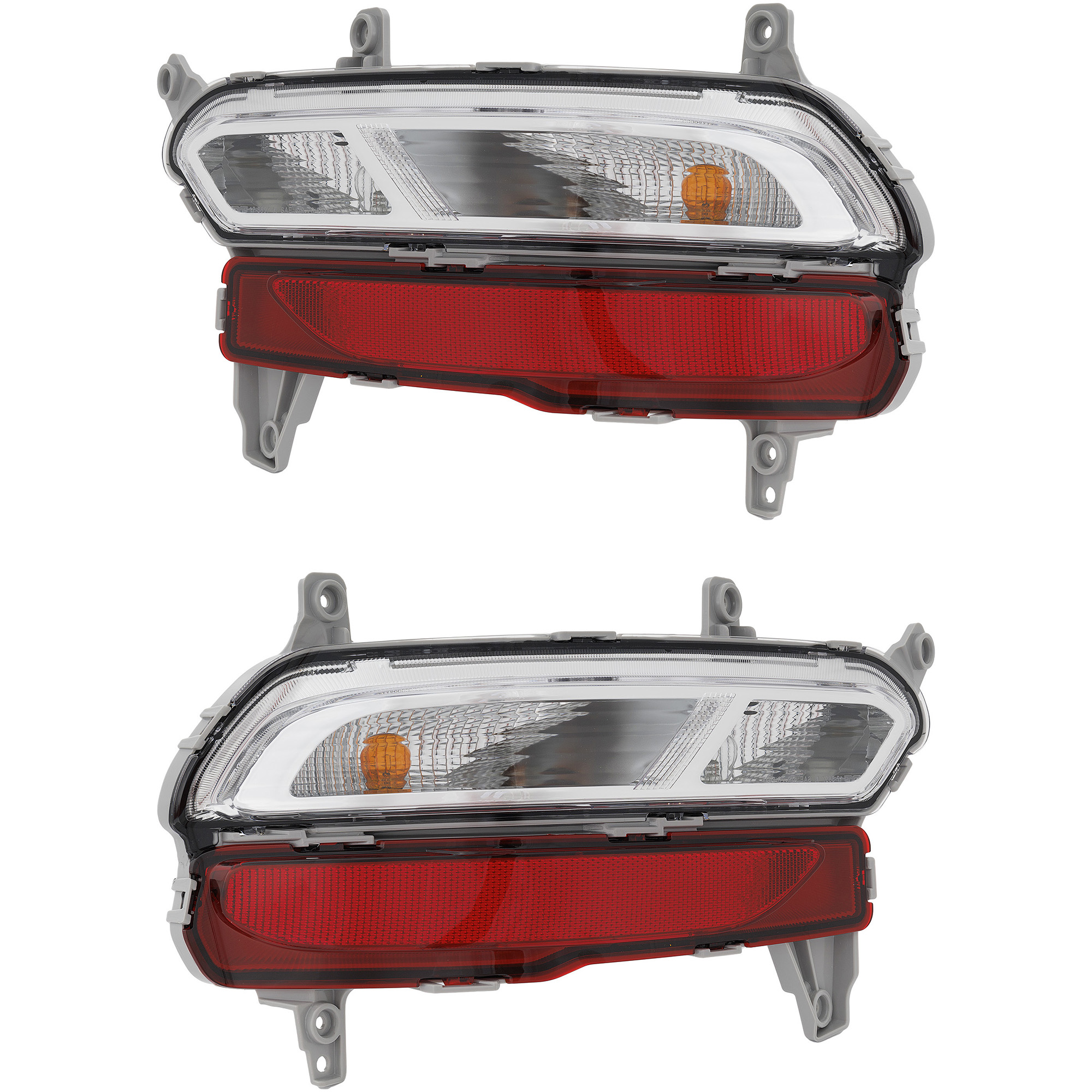 AM SPORTAGE 20-22 BACK UP LAMP RH AND LH On Bumper Assembly SKU SET RK73130005 Partslink KI2883102 KI2882102 OEM 92406D9700-92405D9700