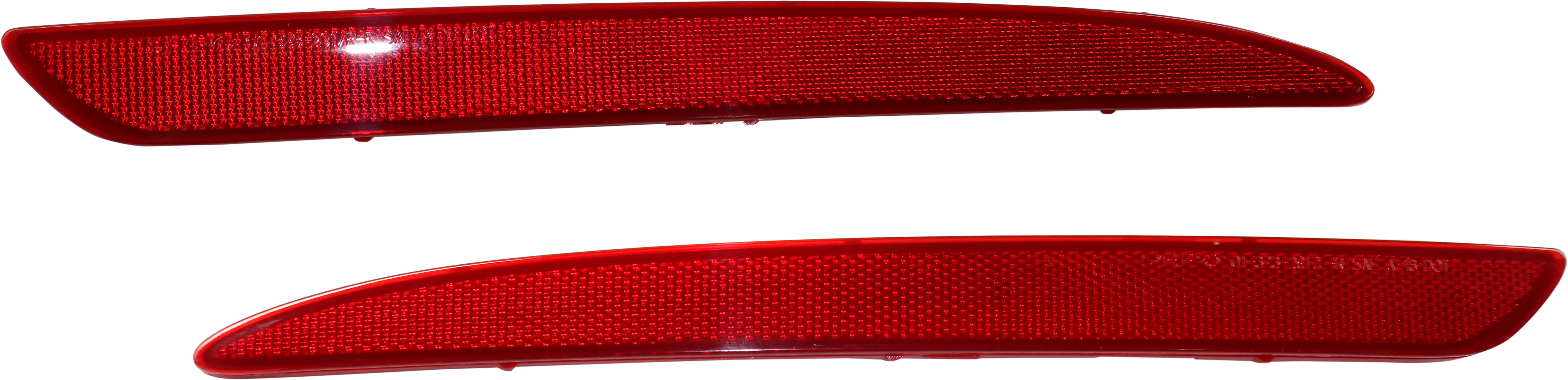 AM OPTIMA 16-18 REAR BUMPER REFLECTOR RH and LH Set of 2 Dual Exhaust Exc. Hybrid Models CAPA SKU SET RK73490009Q Partslink KI1185114C KI1184114C OEM 92406D4200-92405D4200