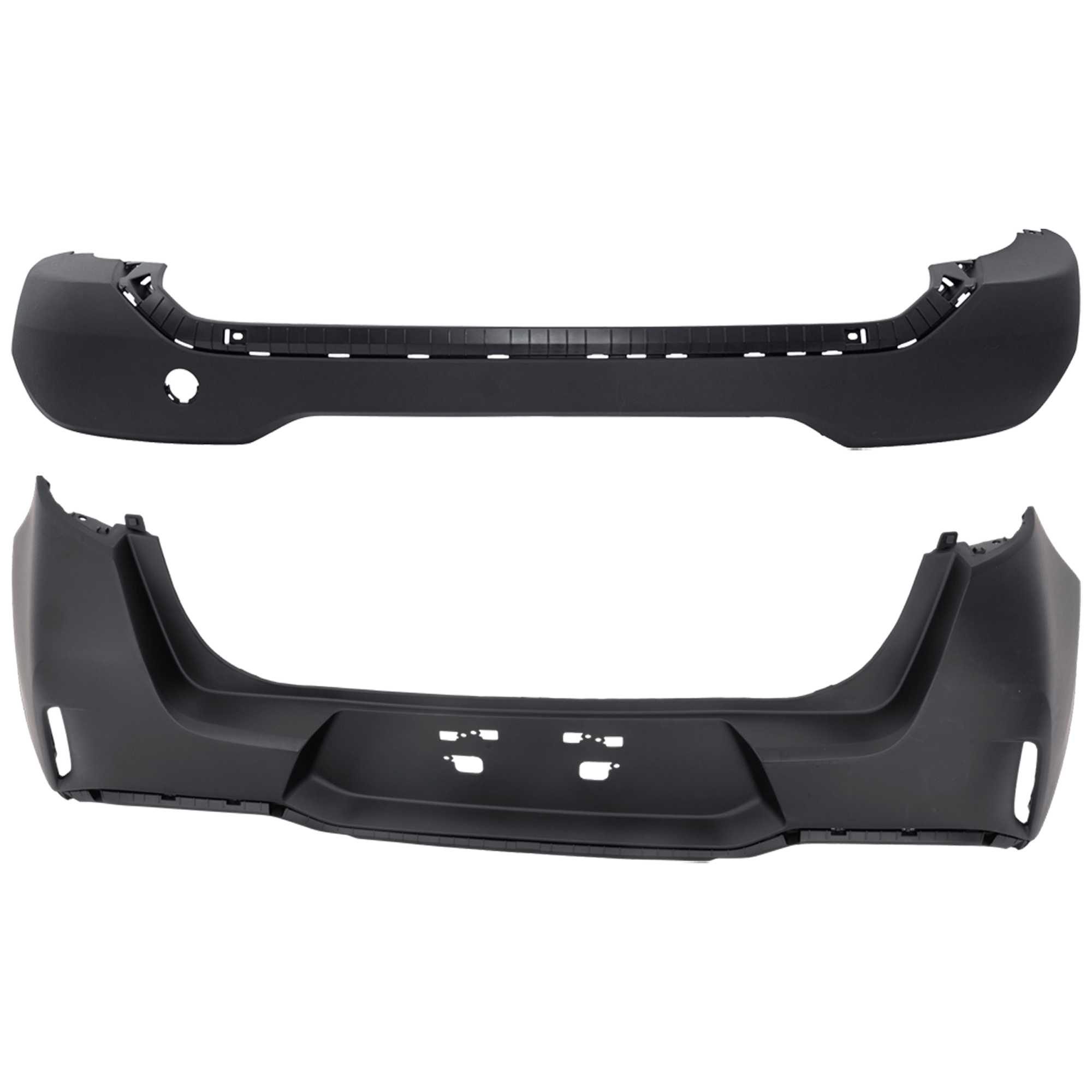 AM SOUL 23-25 REAR BUMPER COVER Upper and Lower Upper Primed Lower Textured EX LX S Models SKU SET RK76010106P