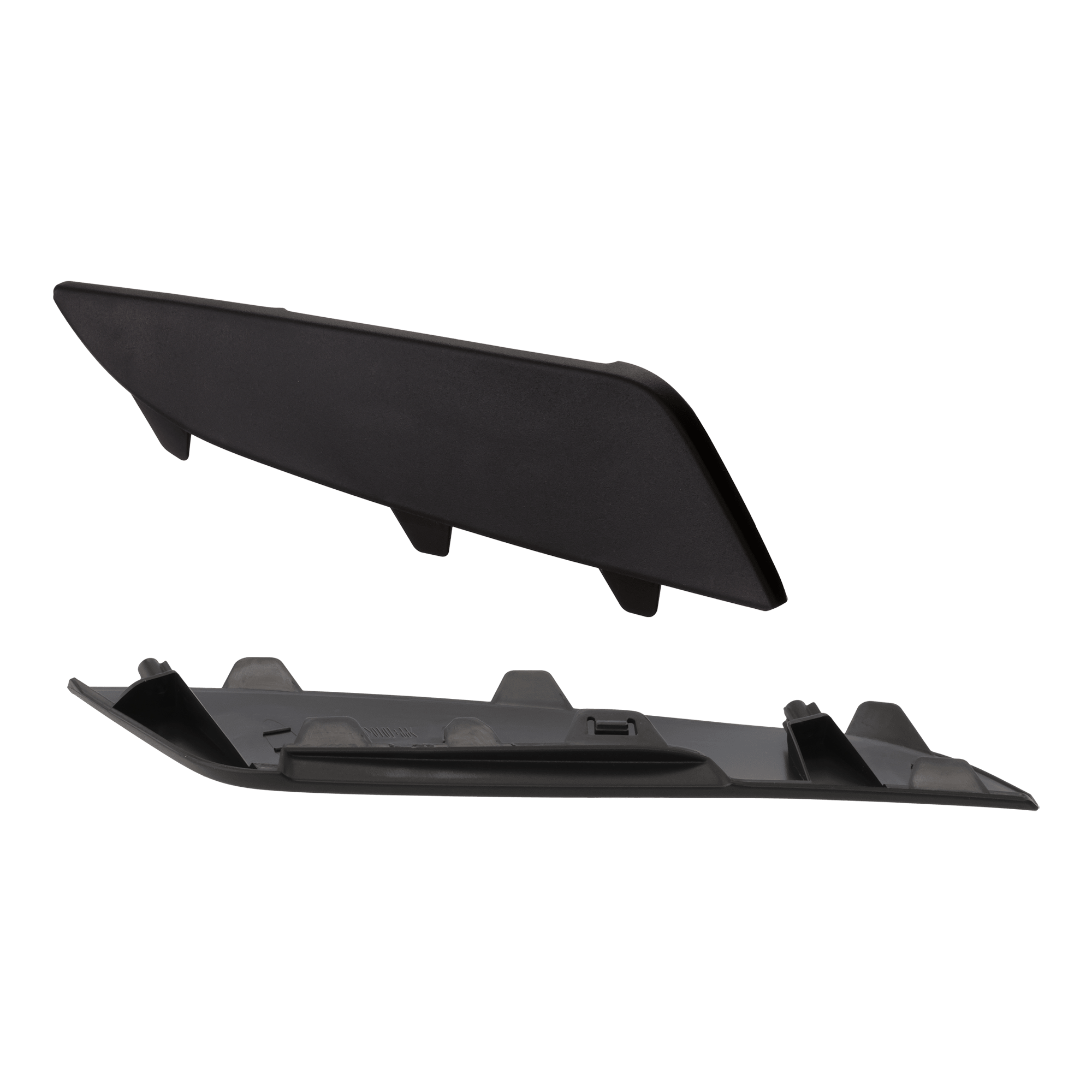 AM K5-21-24 REAR BUMPER MOLDING RH AND LH Cover Insert Textured Black EX LX LXS Models SKU SET RK76350015 Partslink KI1138107 KI1139107 OEM 86697L3000-86698L3000