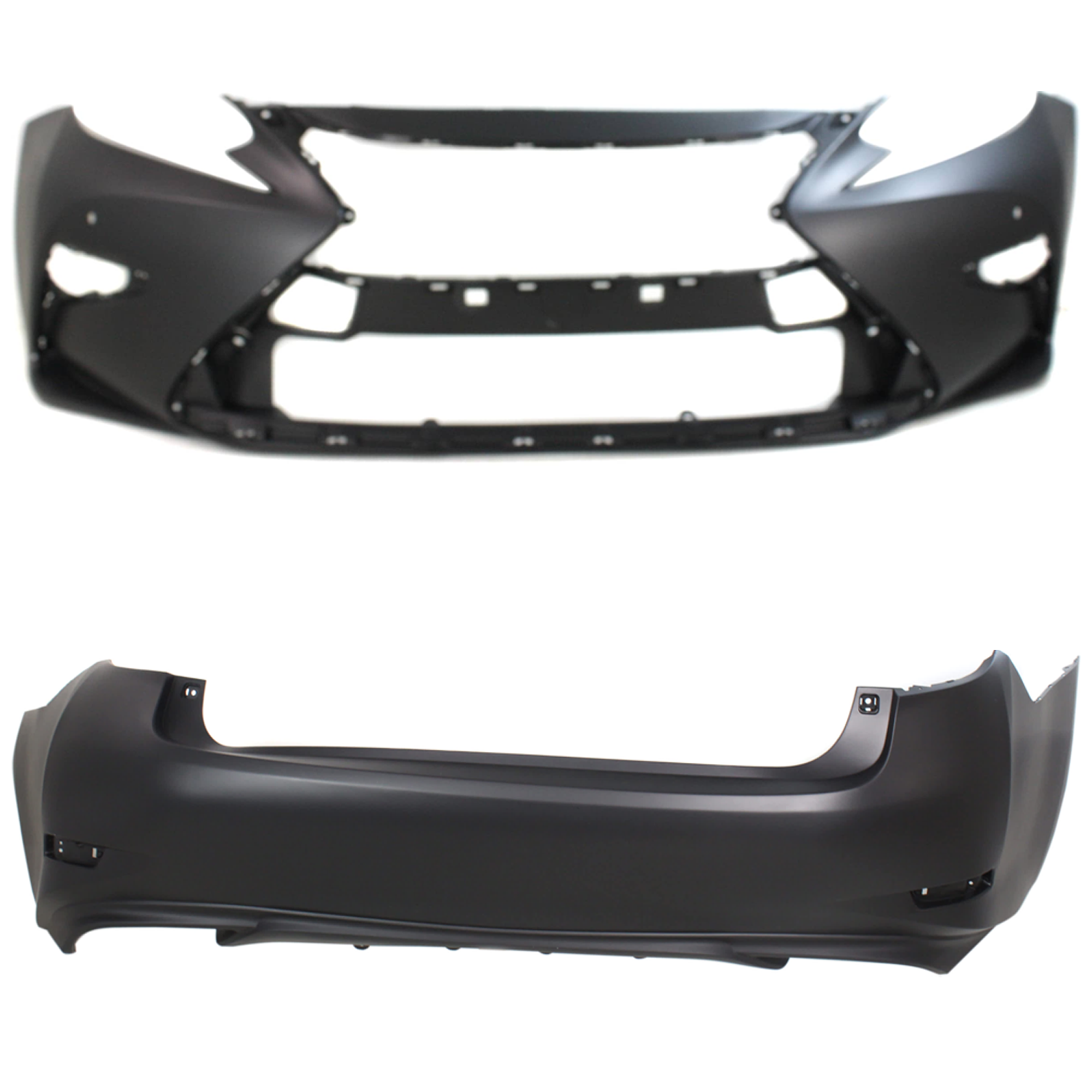 AM ES350-16-18 FRONT AND REAR BUMPER COVER Primed Japan Built SKU SET RL01030002P C