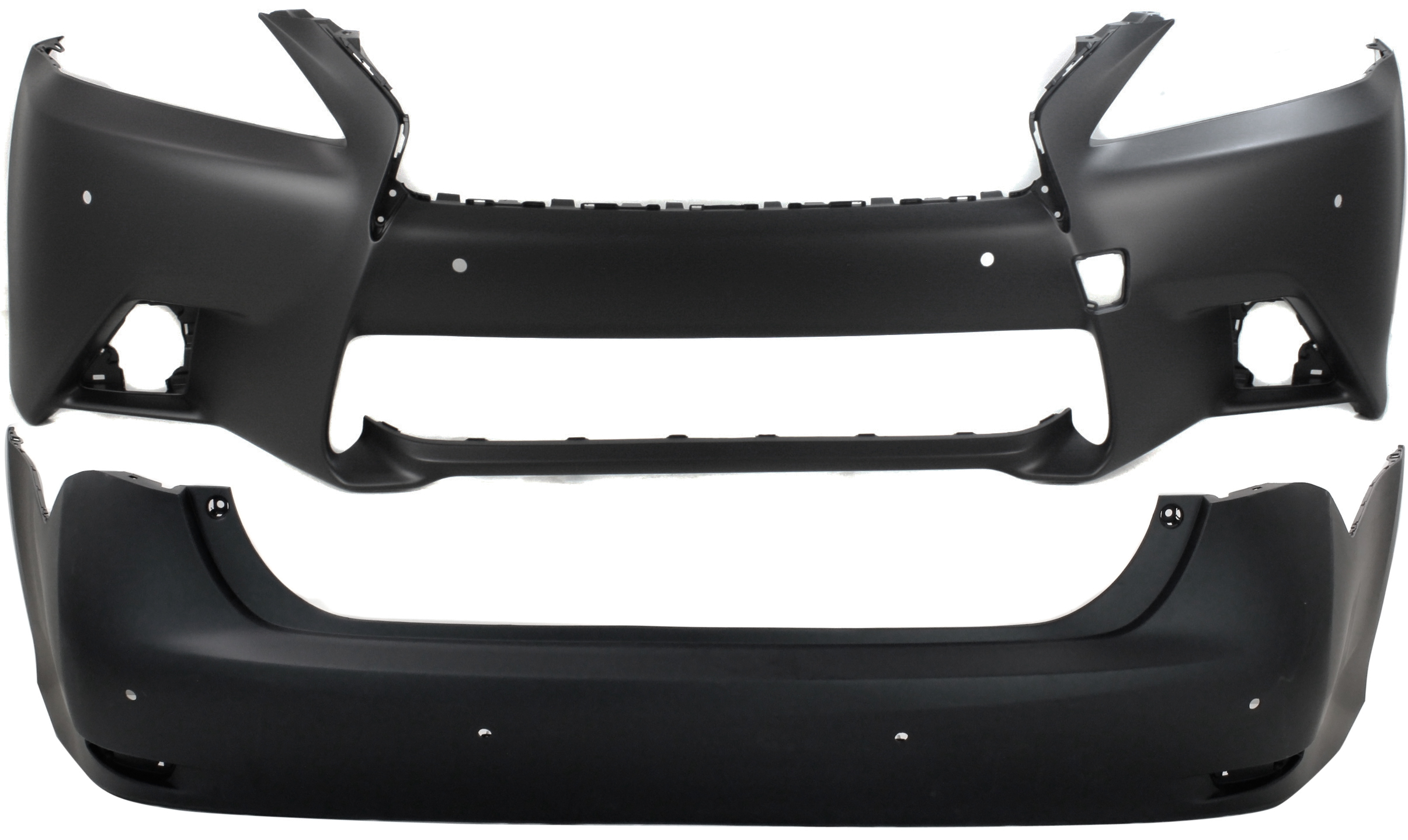 AM GS350 GS450H 14-15 FRONT AND REAR BUMPER COVER SKU SET RL01030003P 2 Partslink LX1000283 LX1100179 OEM 521193A947-5215930964