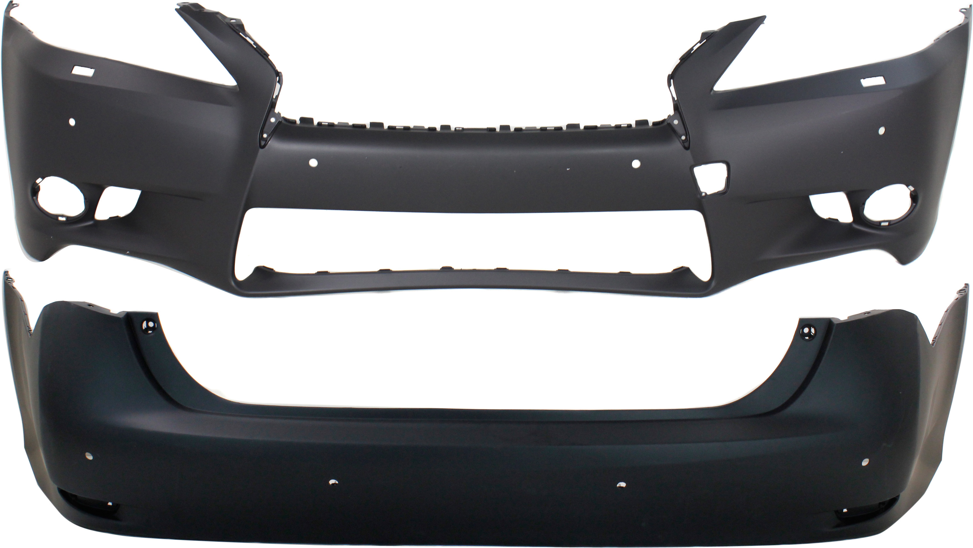 AM GS350 GS450H 14-15 FRONT AND REAR BUMPER COVER SKU SET RL01030008P 2 Partslink LX1000282 LX1100179 OEM 521193A967-5215930964