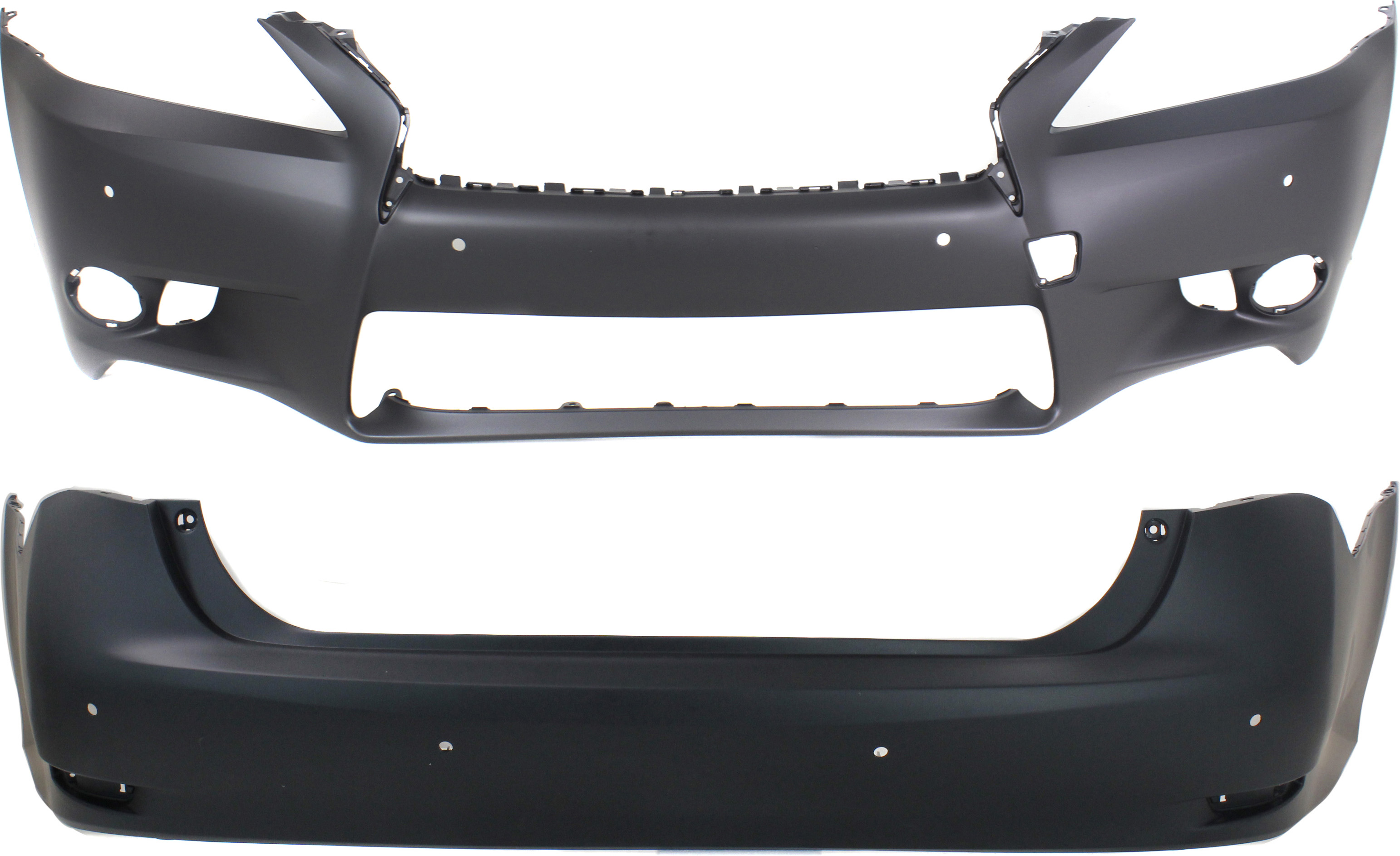 AM GS350 GS450H 14-15 FRONT AND REAR BUMPER COVER CAPA SKU SET RL01030009PQ 2 Partslink LX1000281C LX1100179C OEM 521193A965-5215930964