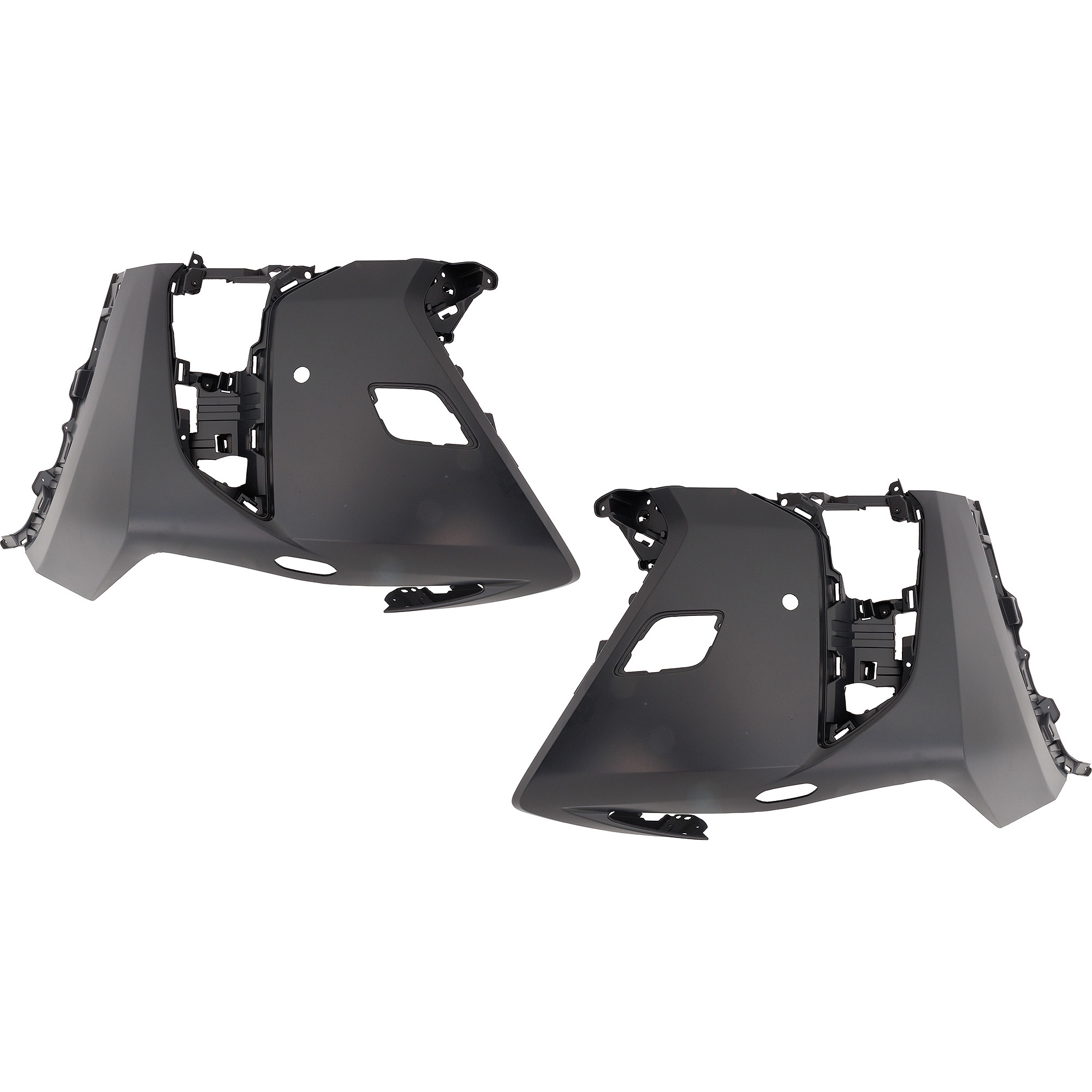 AM UX200-19-22 UX250H 19-23 FRONT BUMPER COVER RH AND LH Primed w F Sport Package Park Distance Control Sensor Holes and Headlight Washer Holes SKU SET RL01030093P Partslink LX1016109 LX1017109 OEM 5211276916-5211376914
