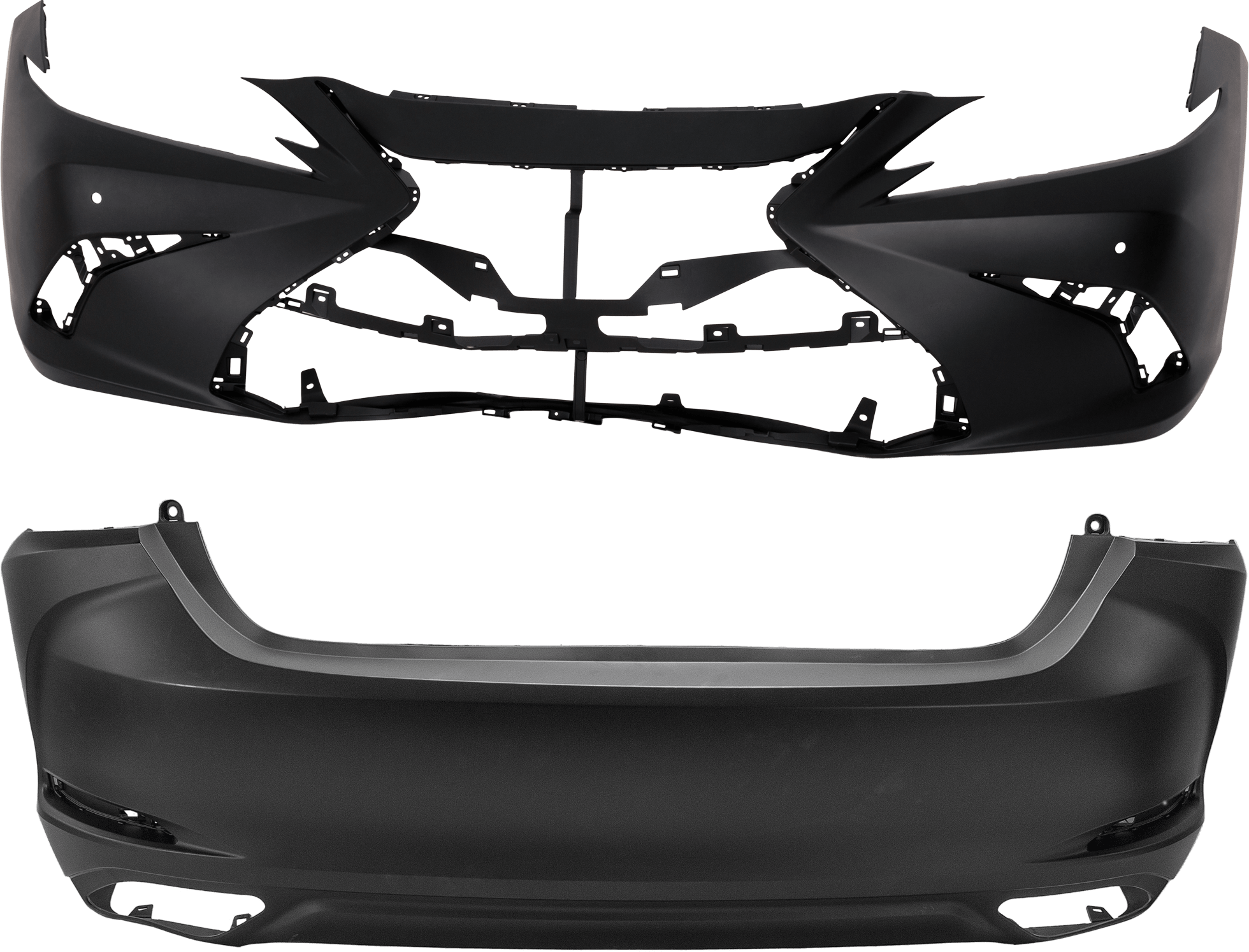 AM Bumper Cover SKU SET RL01030098PQ B Partslink LX1000357C LX1100208C OEM 521190X948-521590X922